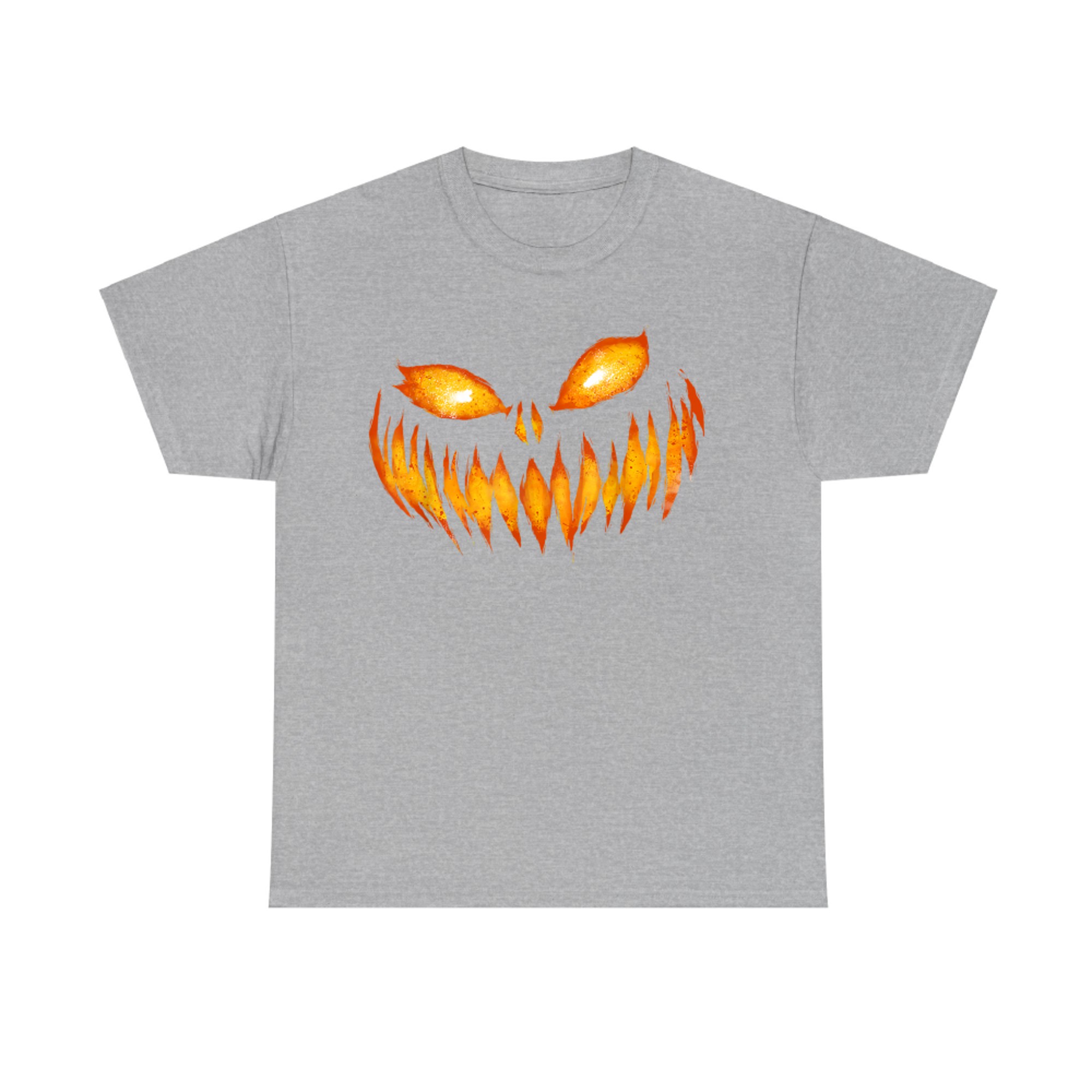 Jack O Lantern Scary Carved Pumpkin Face Halloween Costume T-Shirt