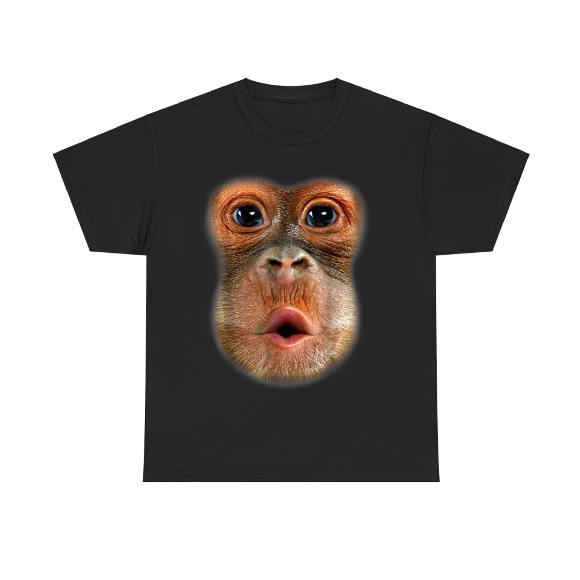 Monkey Face Breath Funny Men Womens Halloween Costume T-Shirt