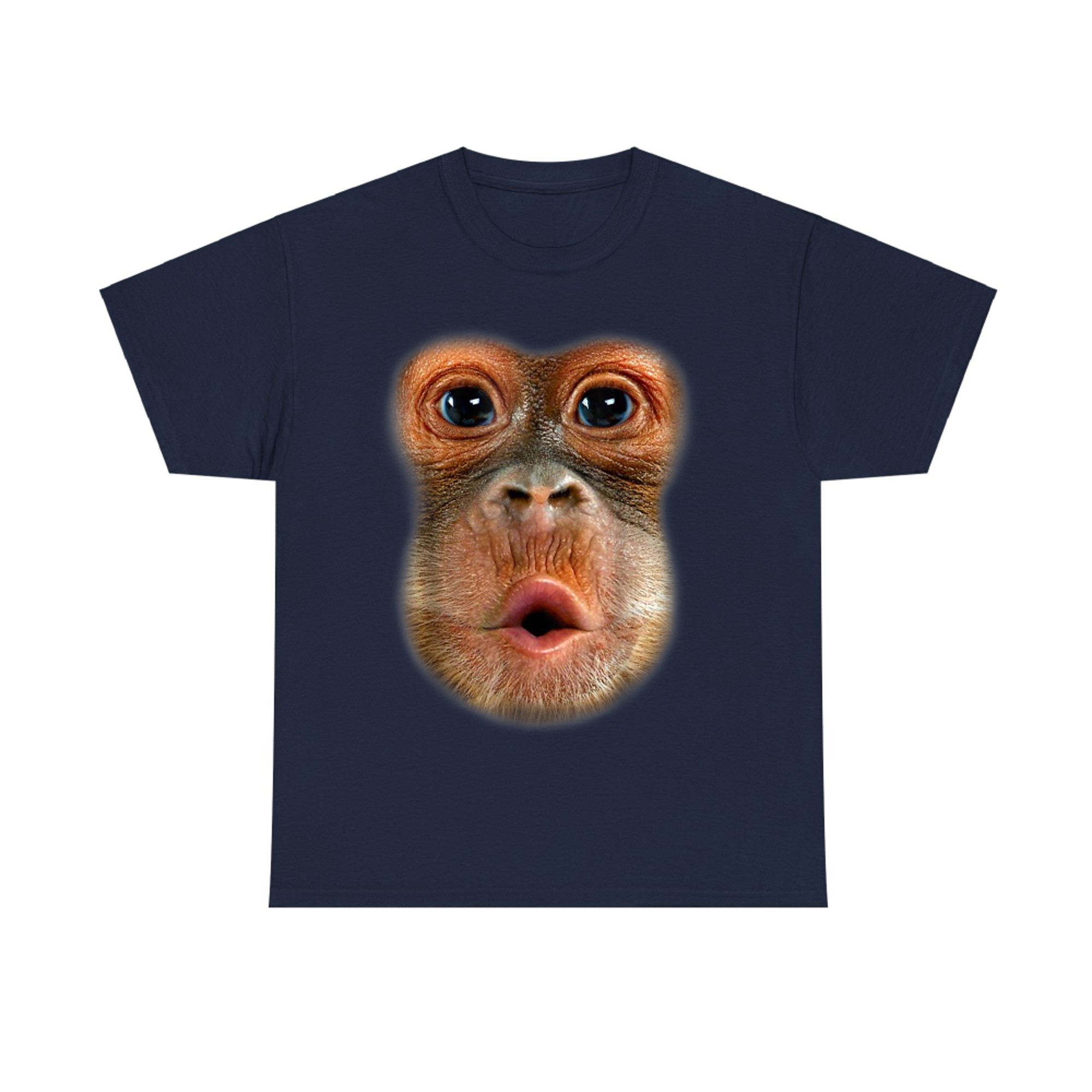 Monkey Face Breath Funny Men Womens Halloween Costume T-Shirt