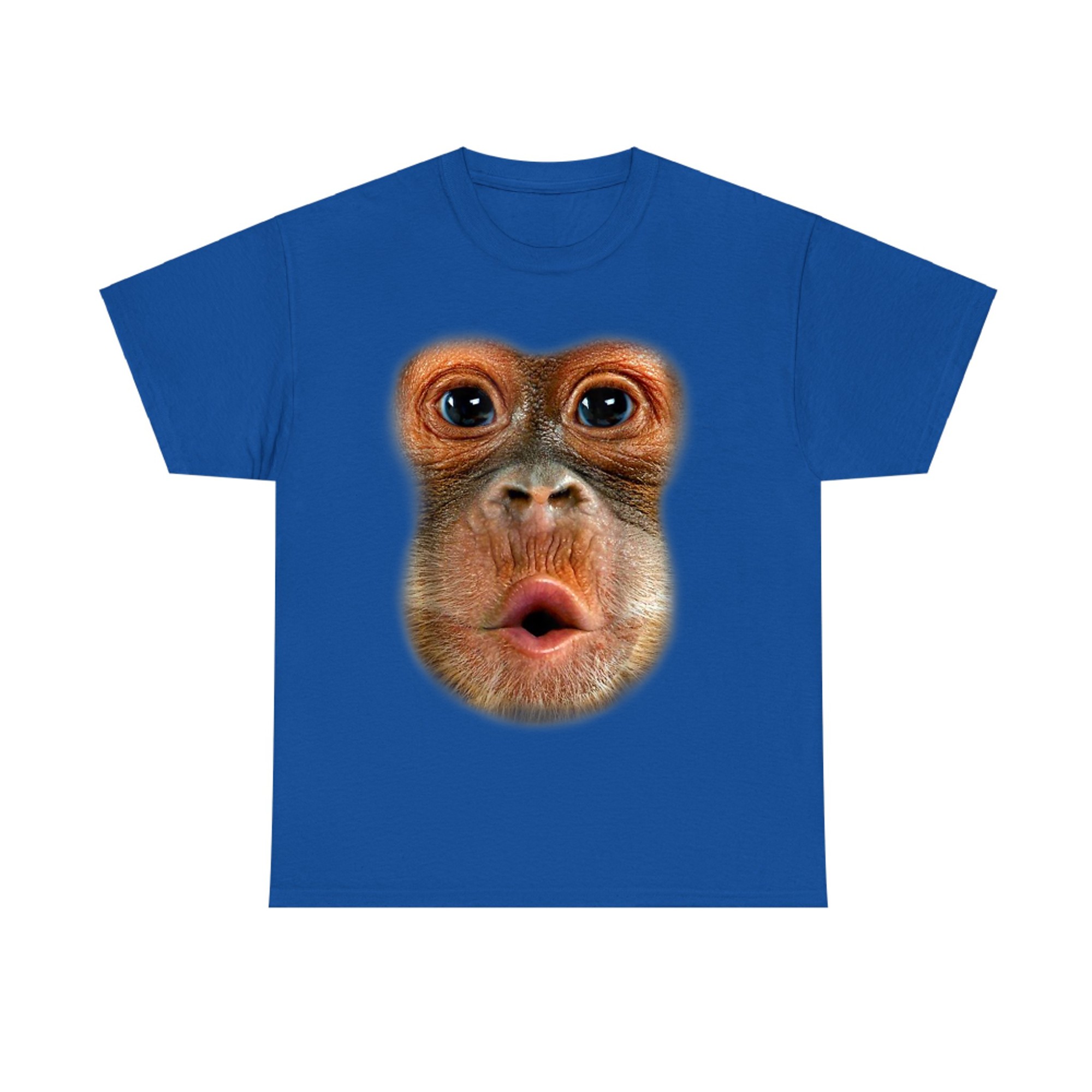 Monkey Face Breath Funny Men Womens Halloween Costume T-Shirt