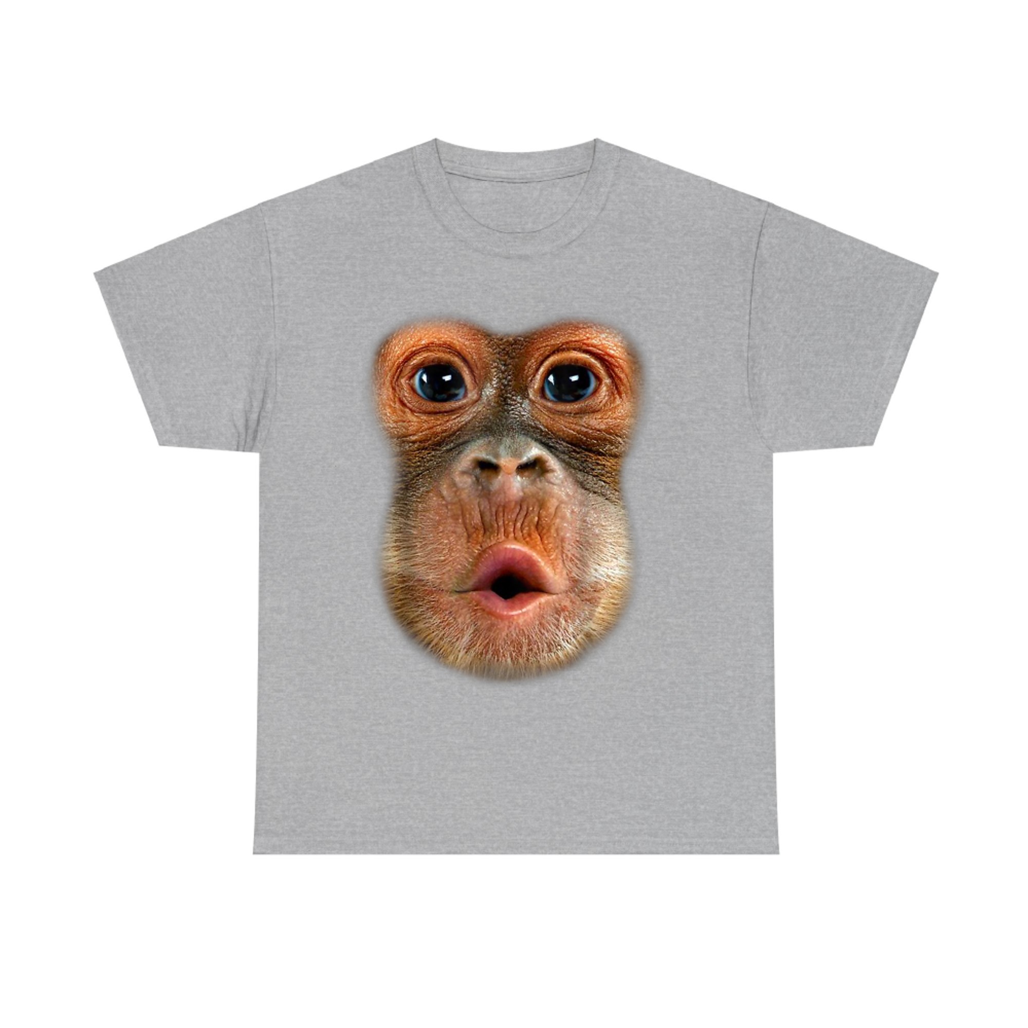 Monkey Face Breath Funny Men Womens Halloween Costume T-Shirt