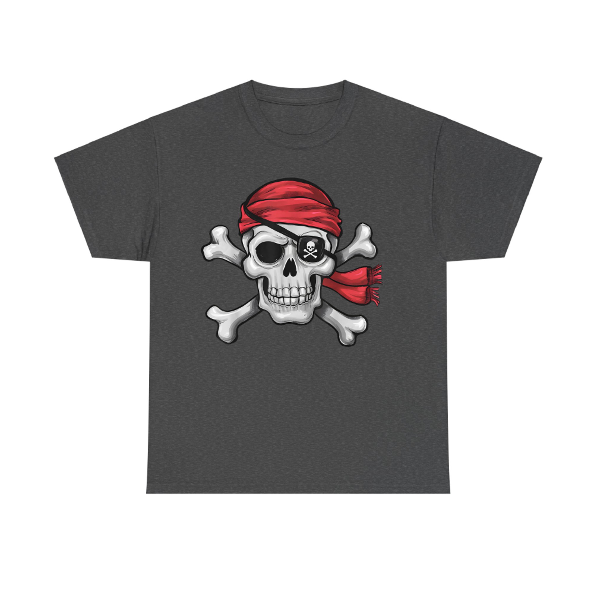 Pirate Skull Crossbones Jolly Roger Halloween T-Shirt