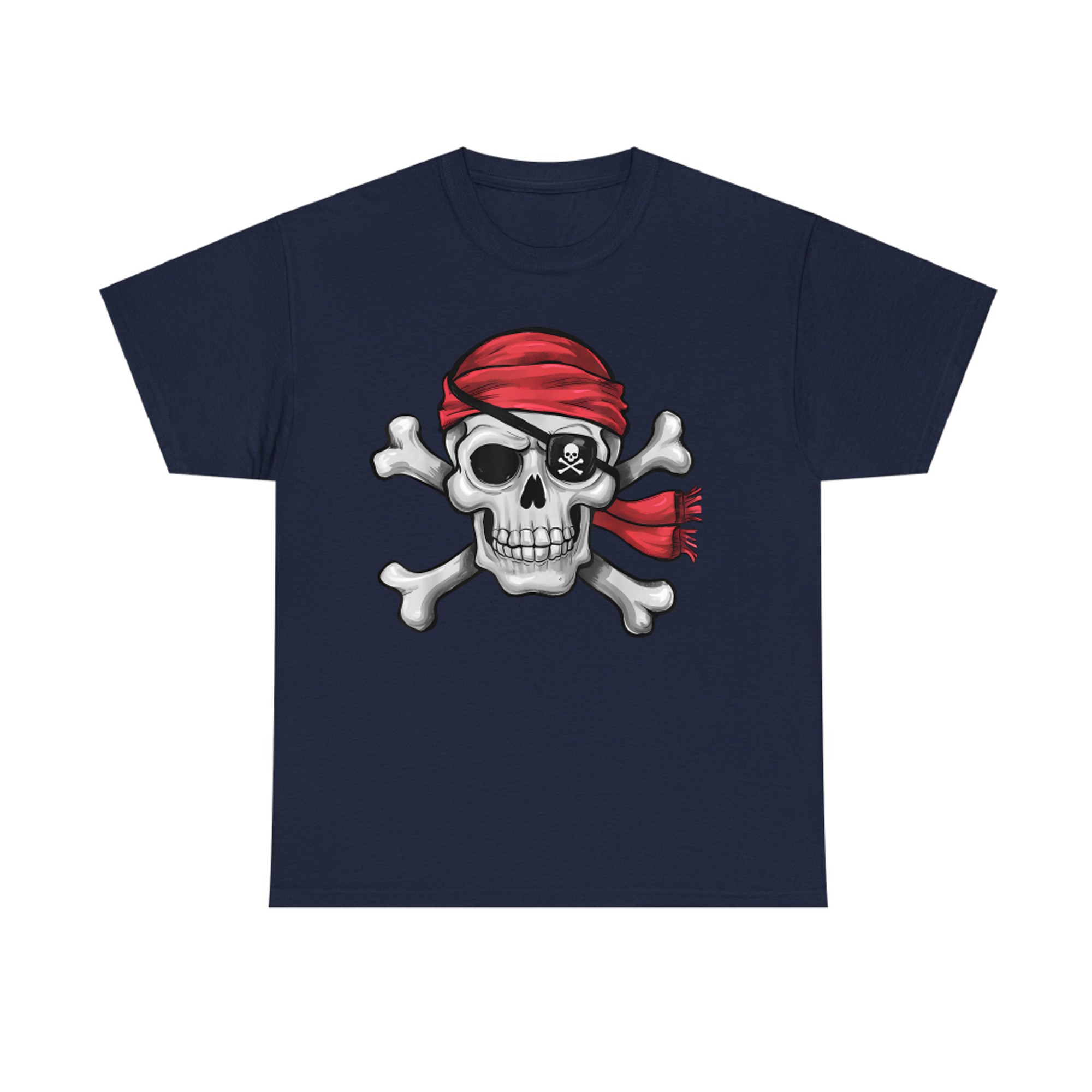 Pirate Skull Crossbones Jolly Roger Halloween T-Shirt