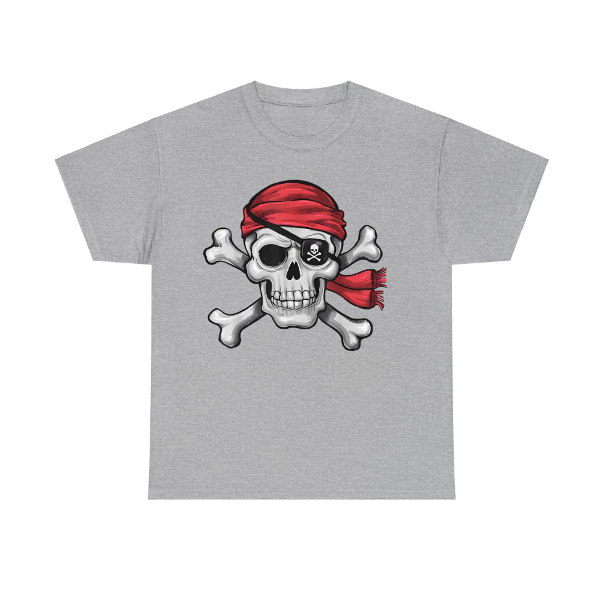 Pirate Skull Crossbones Jolly Roger Halloween T-Shirt