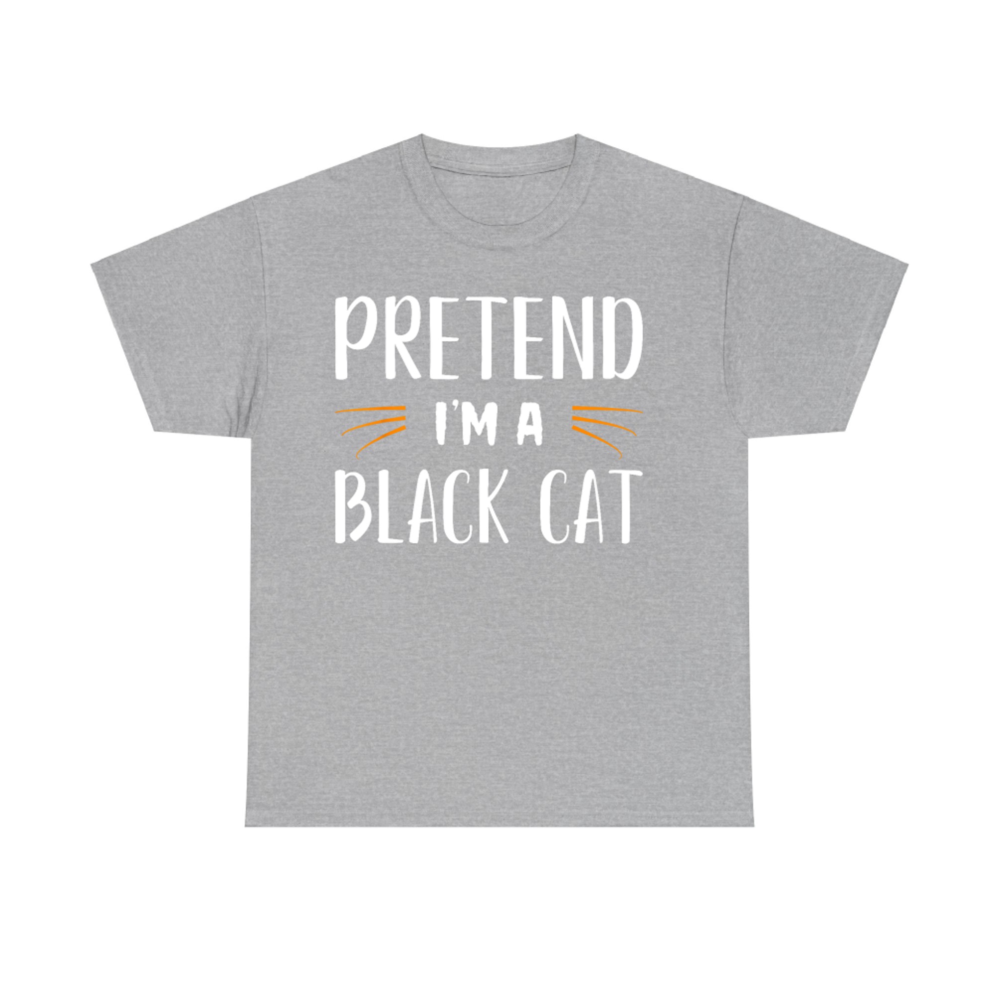 Pretend I'm A Black Cat Costume Party Funny Halloween Cat T-Shirt