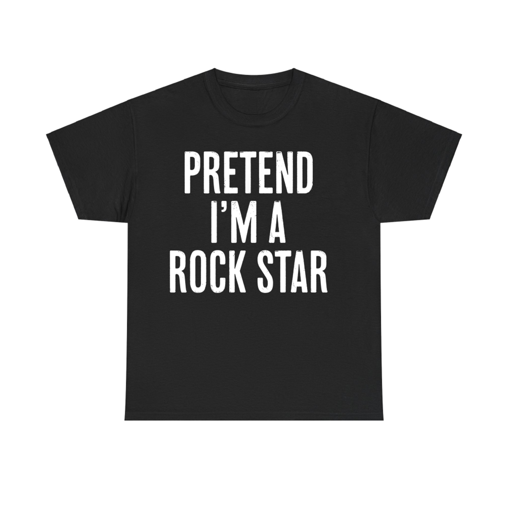 Pretend I'm a Rock Star Funny Halloween Costume T-Shirt