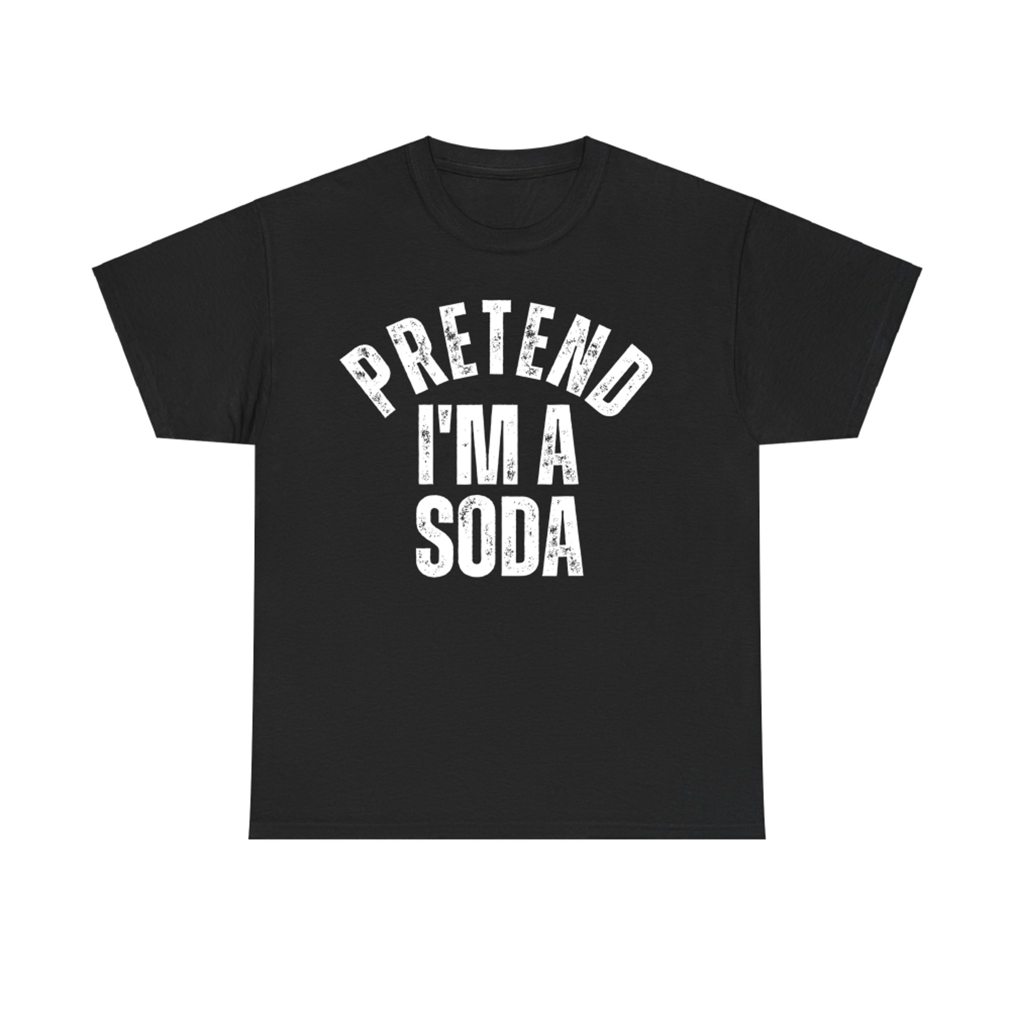 Pretend I'm a Soda Funny Lazy Halloween Costume T-Shirt