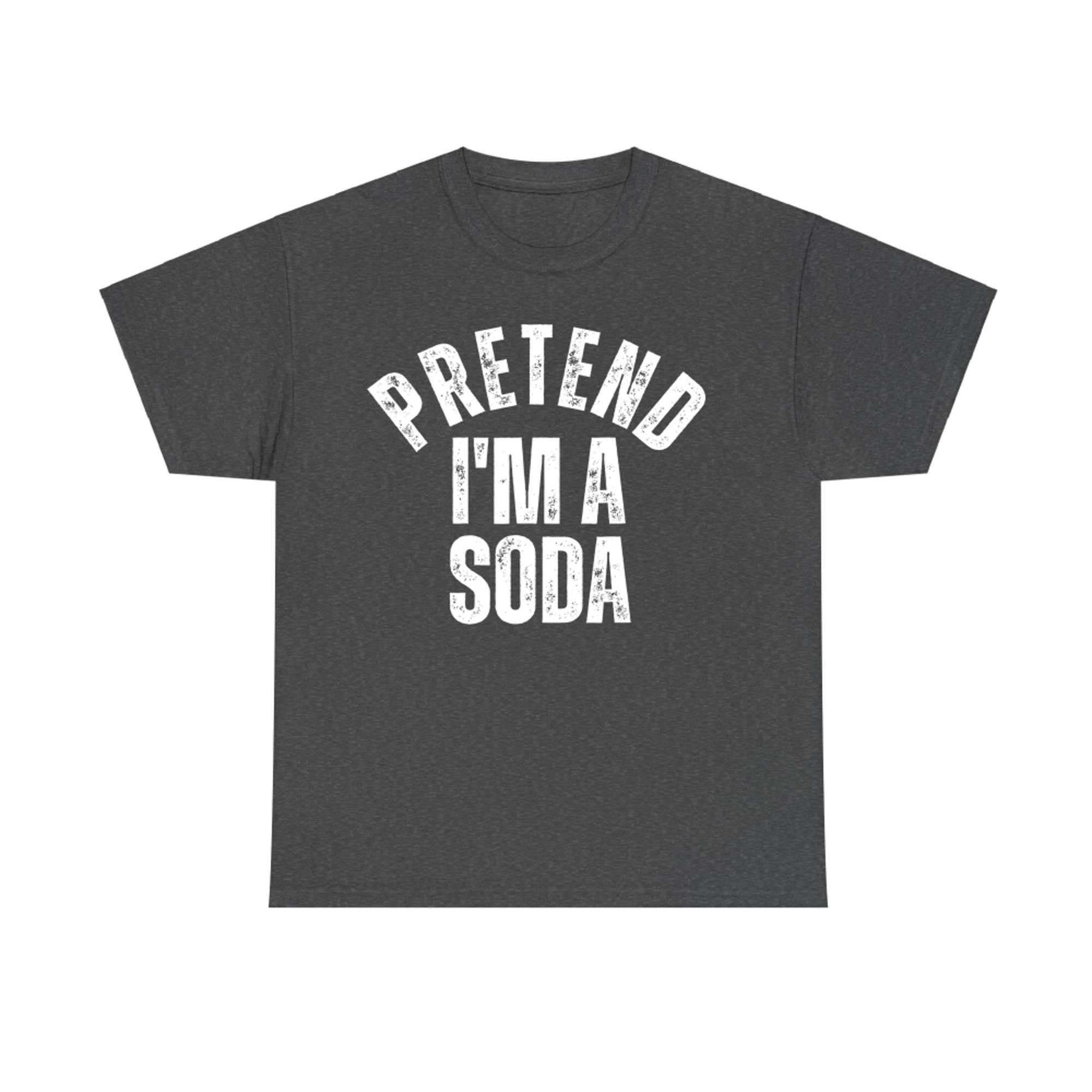 Pretend I'm a Soda Funny Lazy Halloween Costume T-Shirt