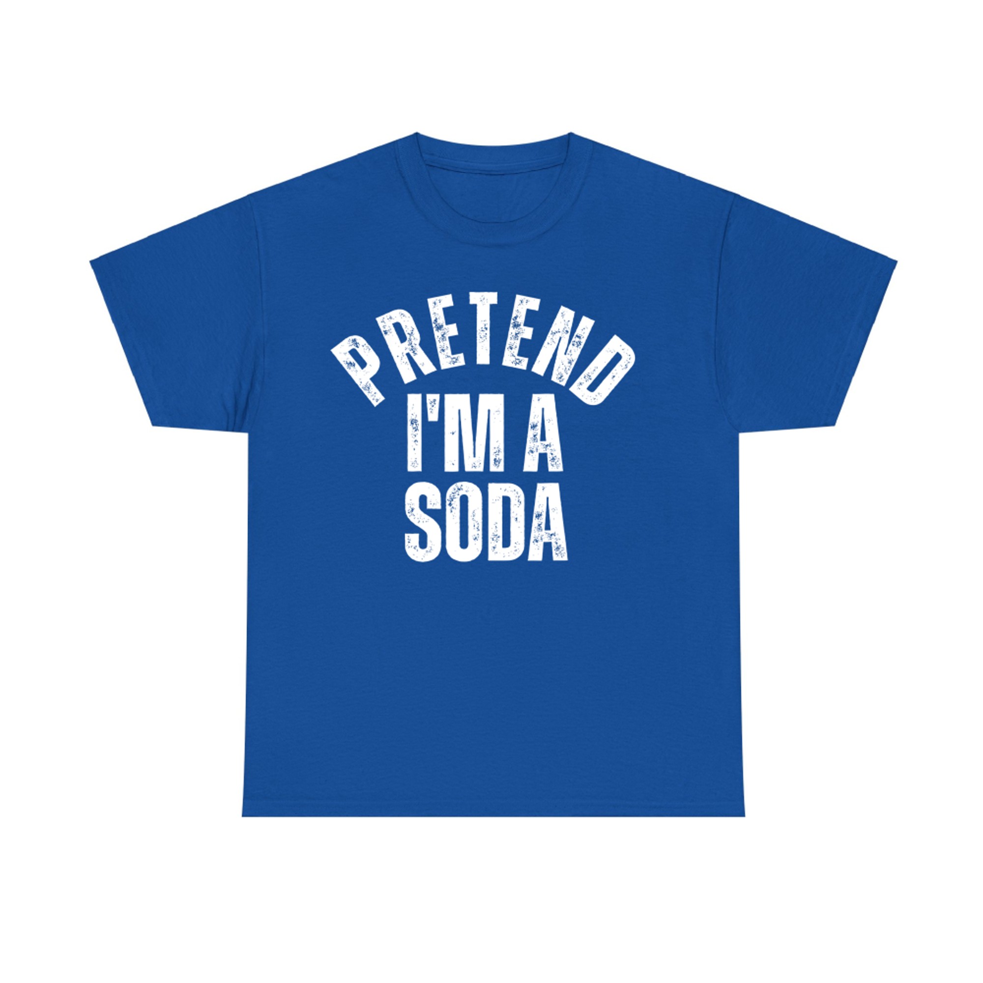 Pretend I'm a Soda Funny Lazy Halloween Costume T-Shirt