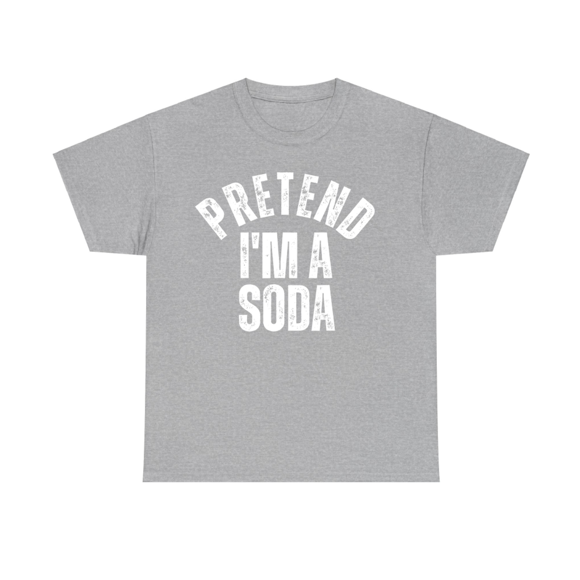Pretend I'm a Soda Funny Lazy Halloween Costume T-Shirt