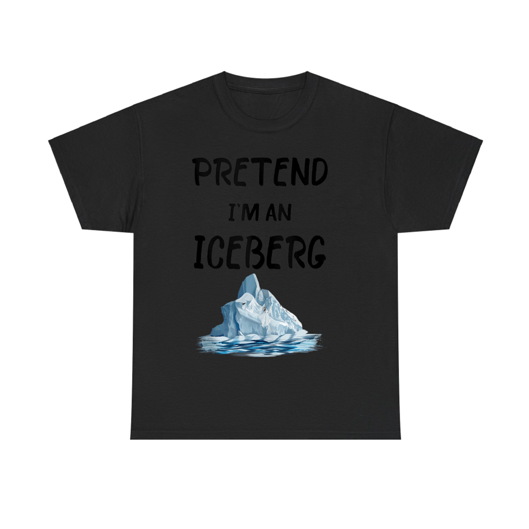 Pretend I'm An Iceberg Funny Lazy Halloween Costume T-Shirt