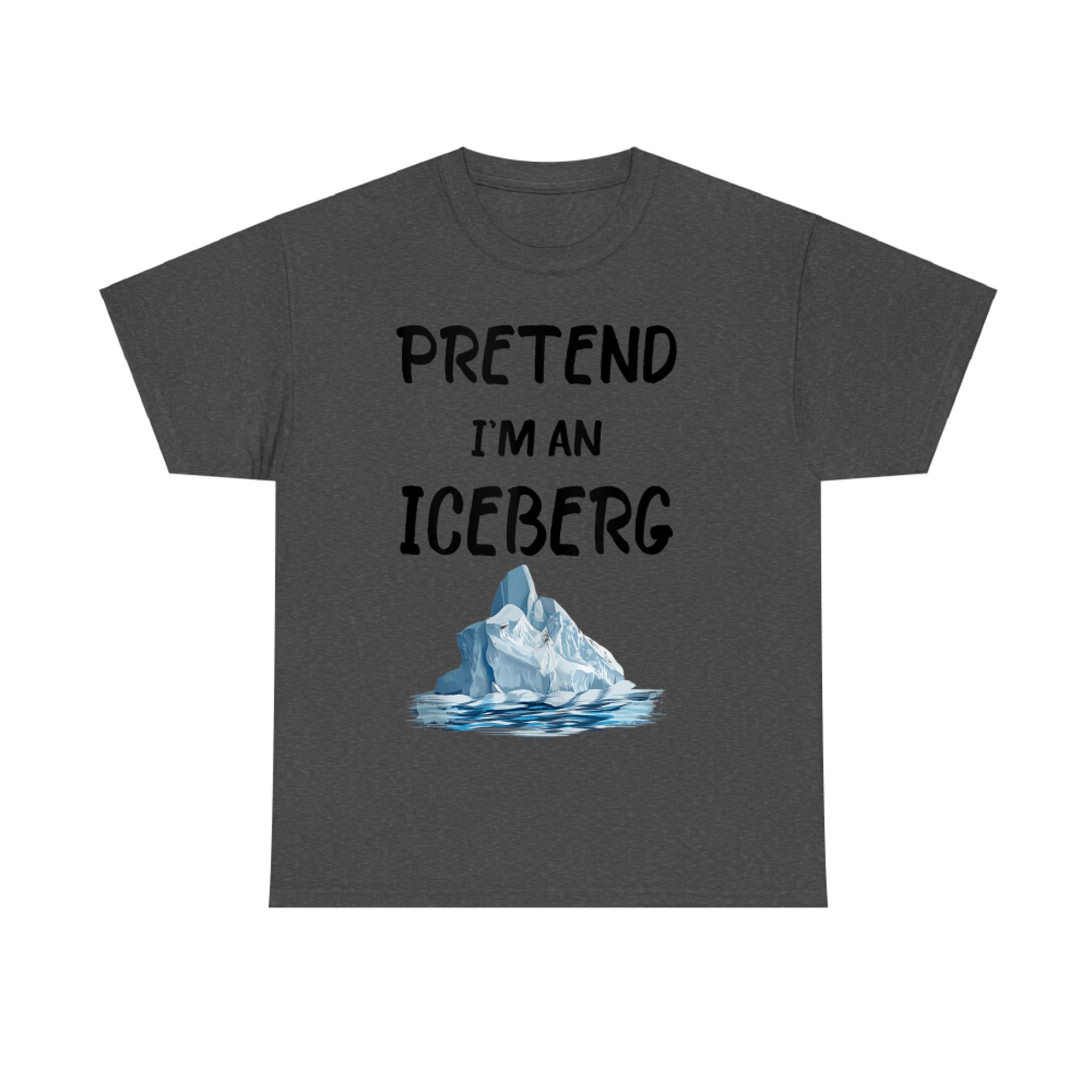 Pretend I'm An Iceberg Funny Lazy Halloween Costume T-Shirt