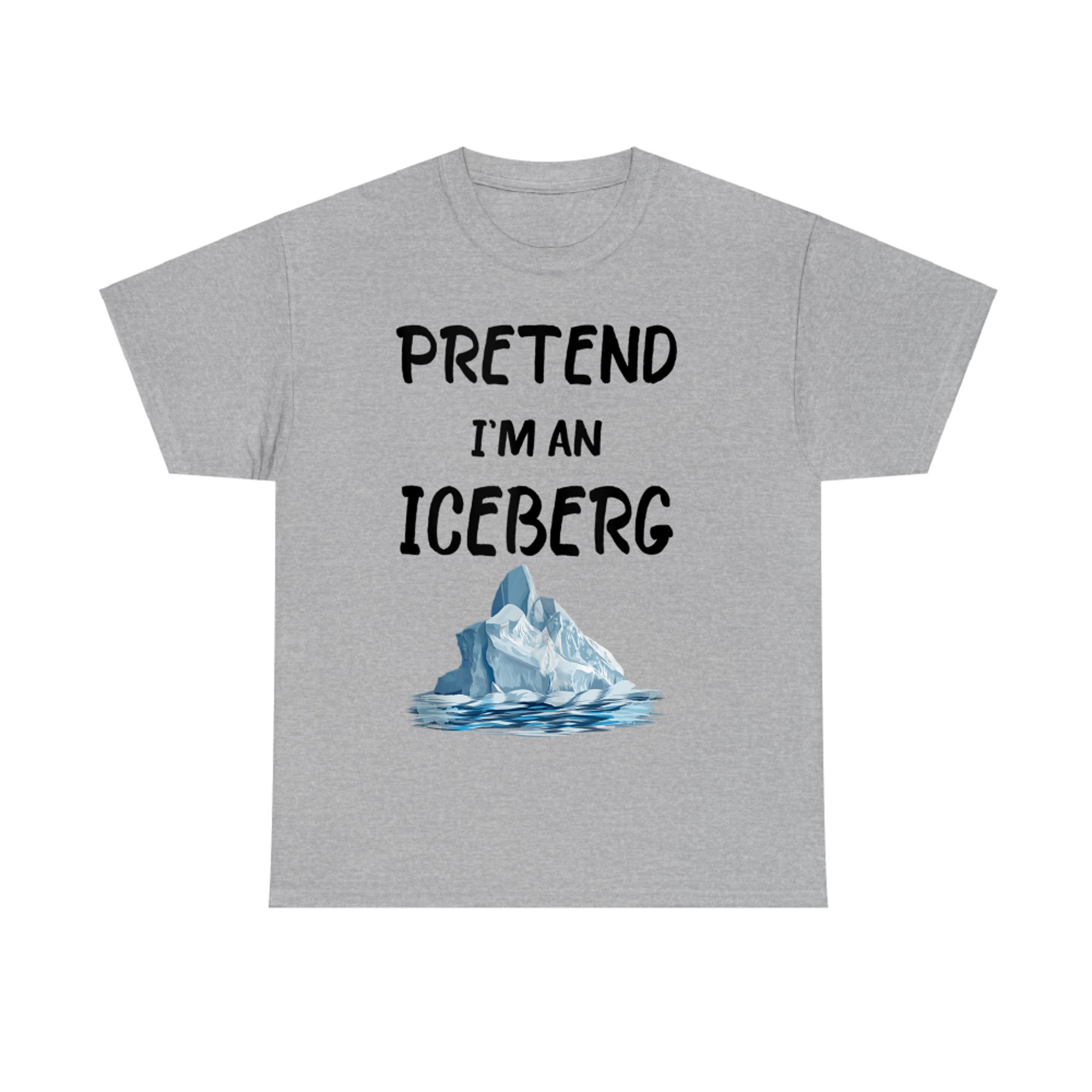 Pretend I'm An Iceberg Funny Lazy Halloween Costume T-Shirt