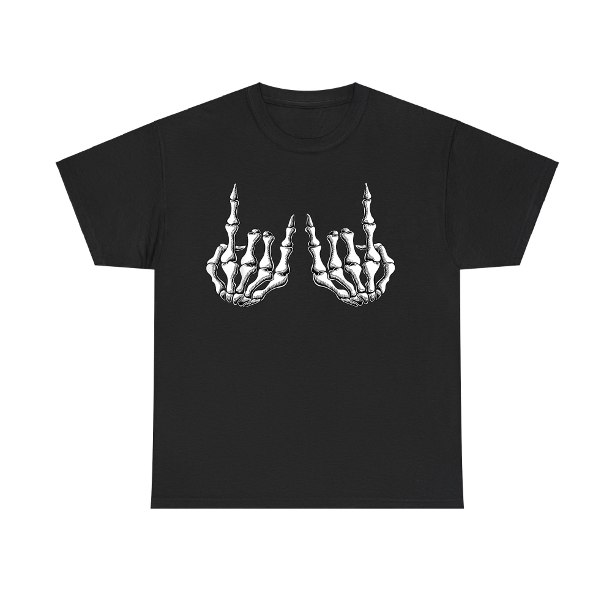 Rock On Band Halloween Skeleton Hand Rock Sign Costume T-Shirt