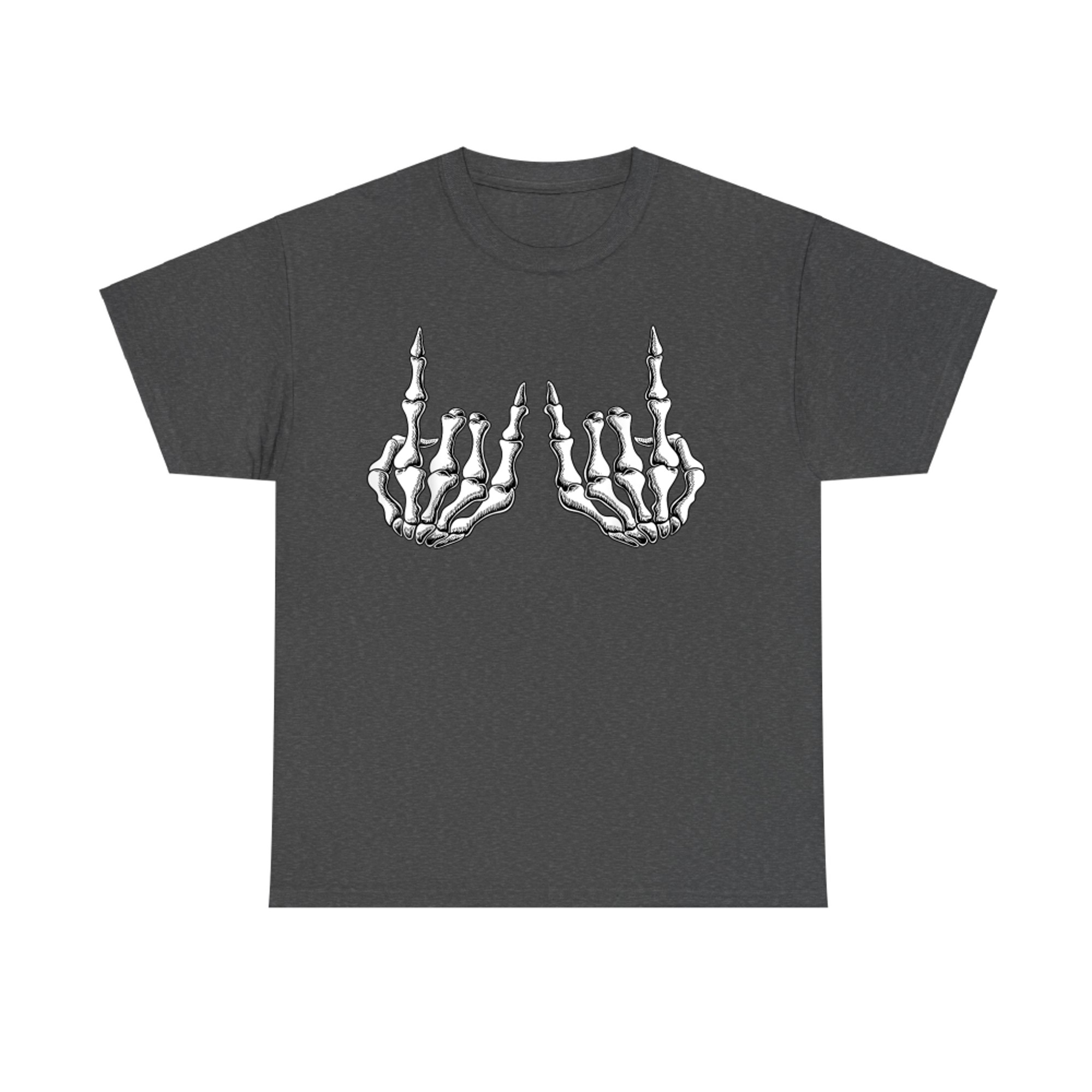 Rock On Band Halloween Skeleton Hand Rock Sign Costume T-Shirt