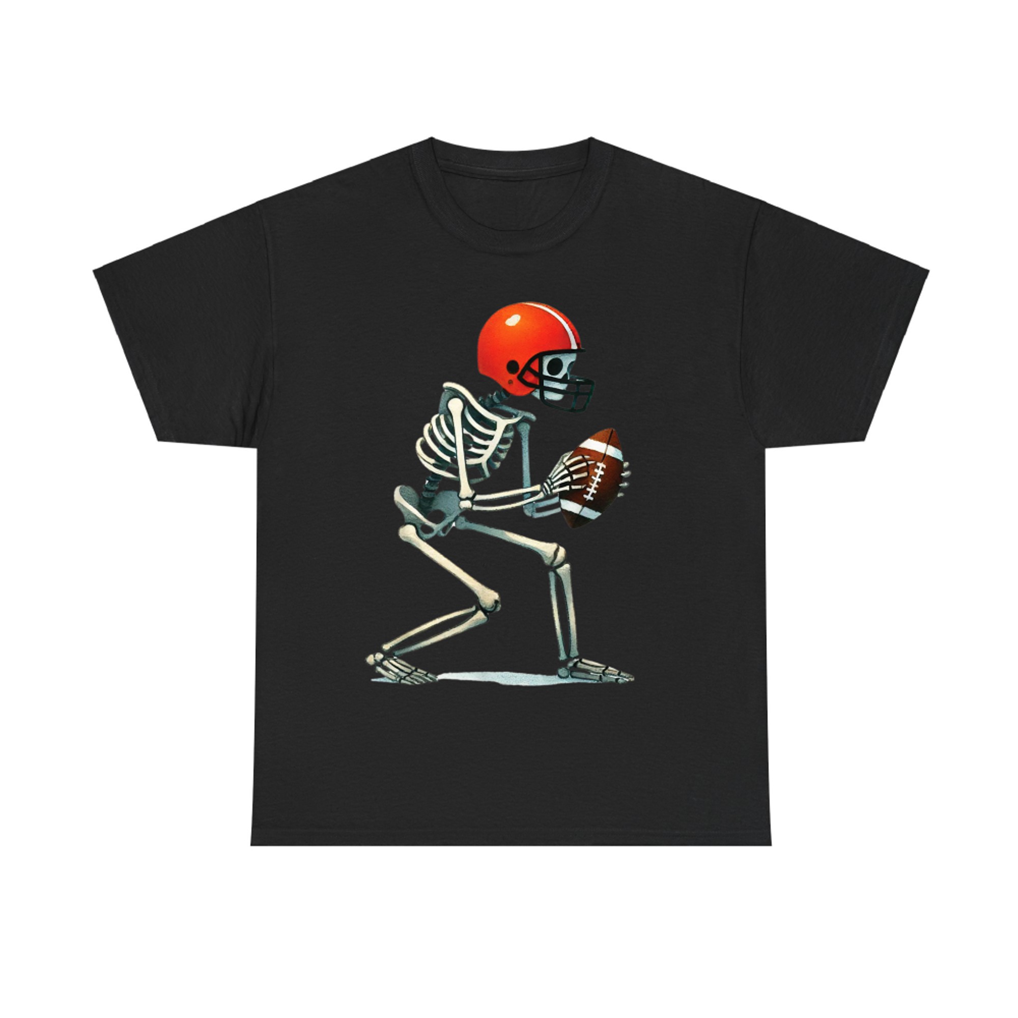 Skeleton Football Halloween Costume Funny T-Shirt