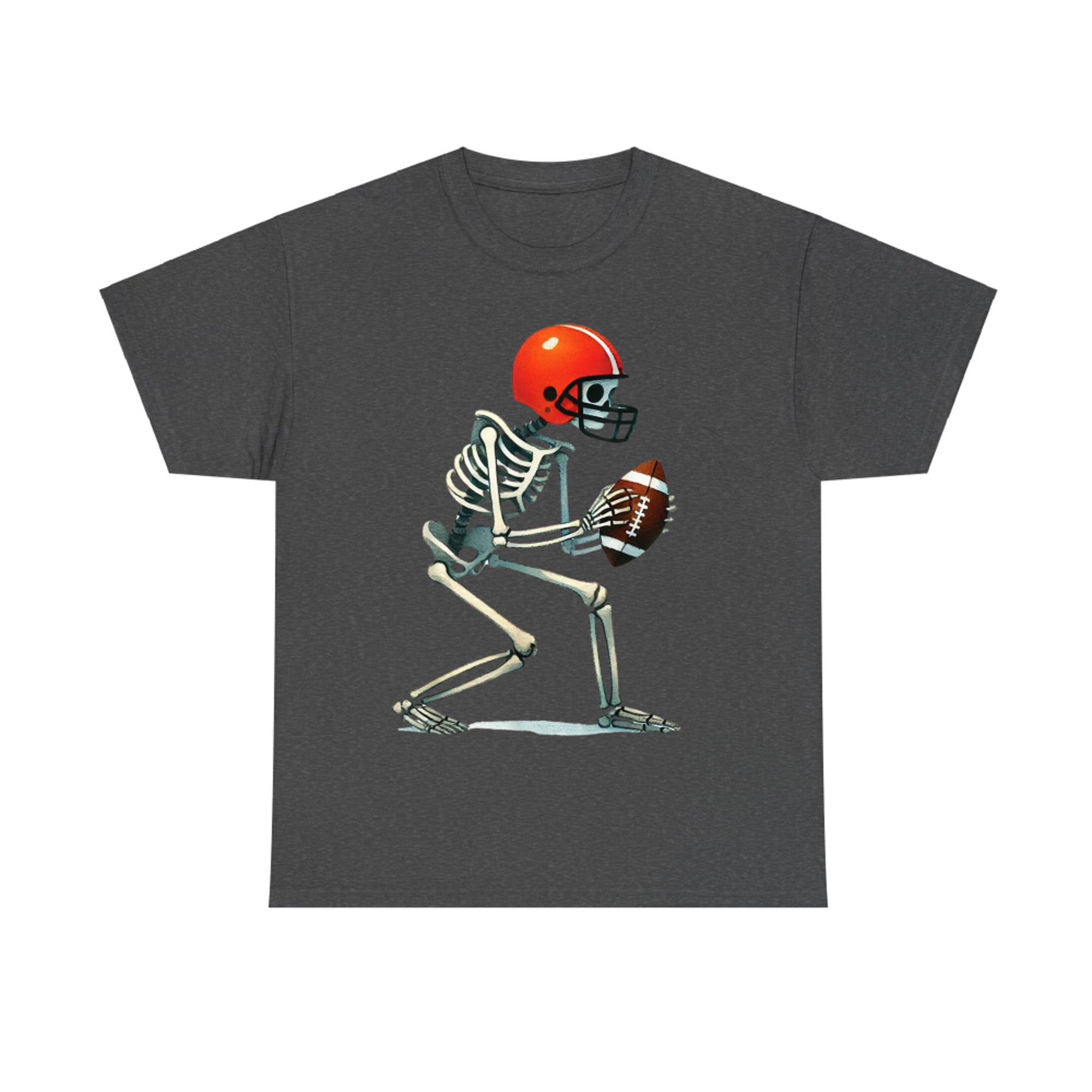 Skeleton Football Halloween Costume Funny T-Shirt