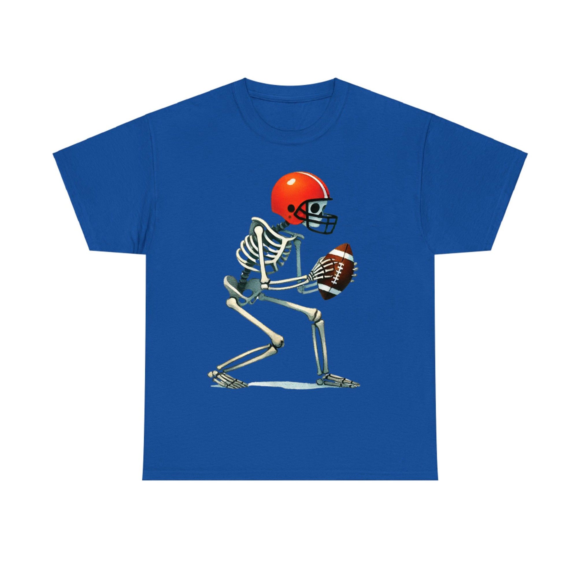Skeleton Football Halloween Costume Funny T-Shirt