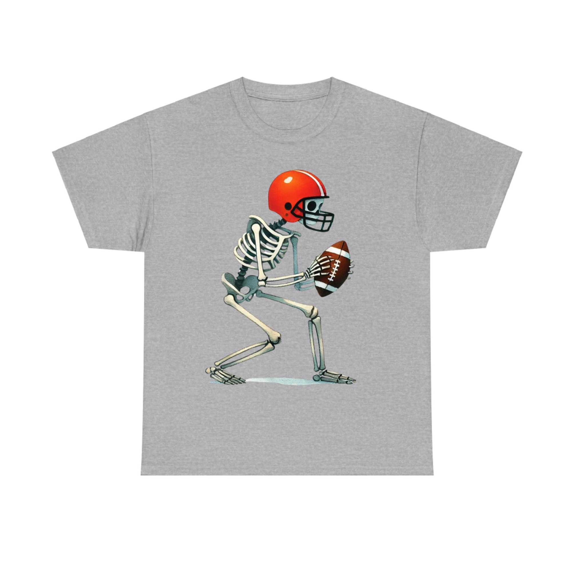 Skeleton Football Halloween Costume Funny T-Shirt