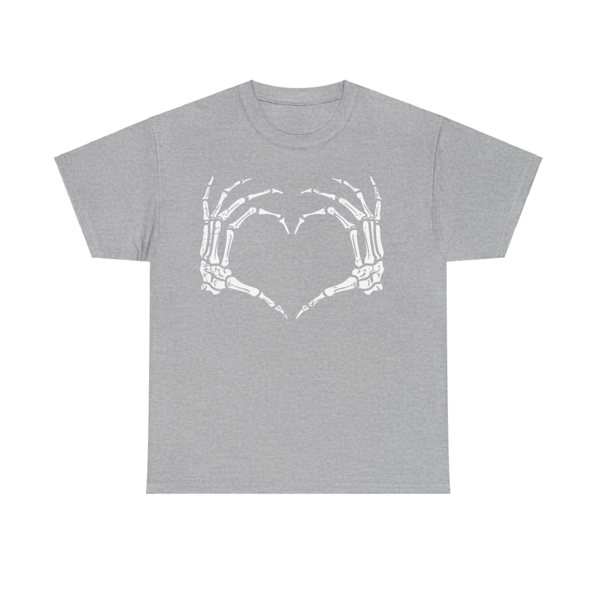 Skeleton Hands Heart Sign Retro Halloween Costume T-Shirt