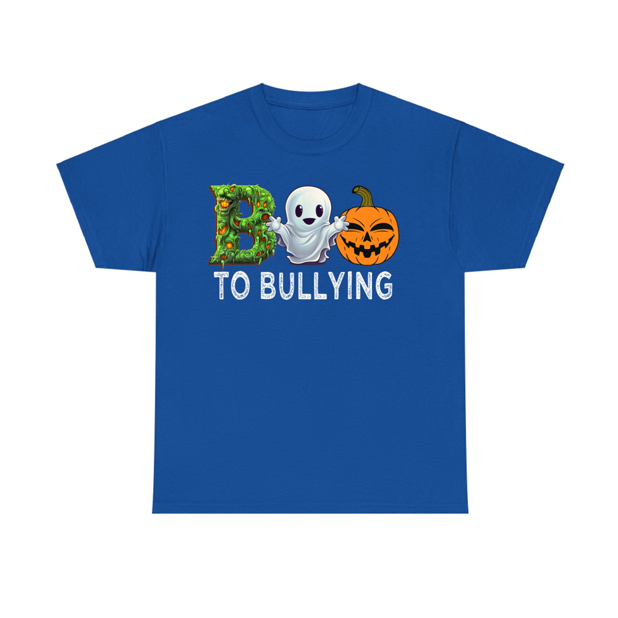 Boo To Bullying Cute Ghost Halloween Unity Day T-Shirt