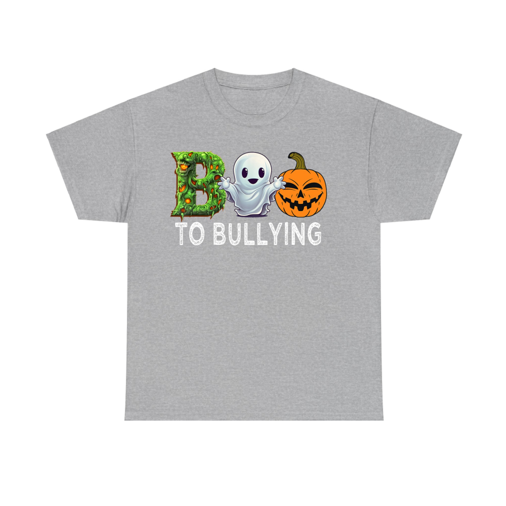 Boo To Bullying Cute Ghost Halloween Unity Day T-Shirt