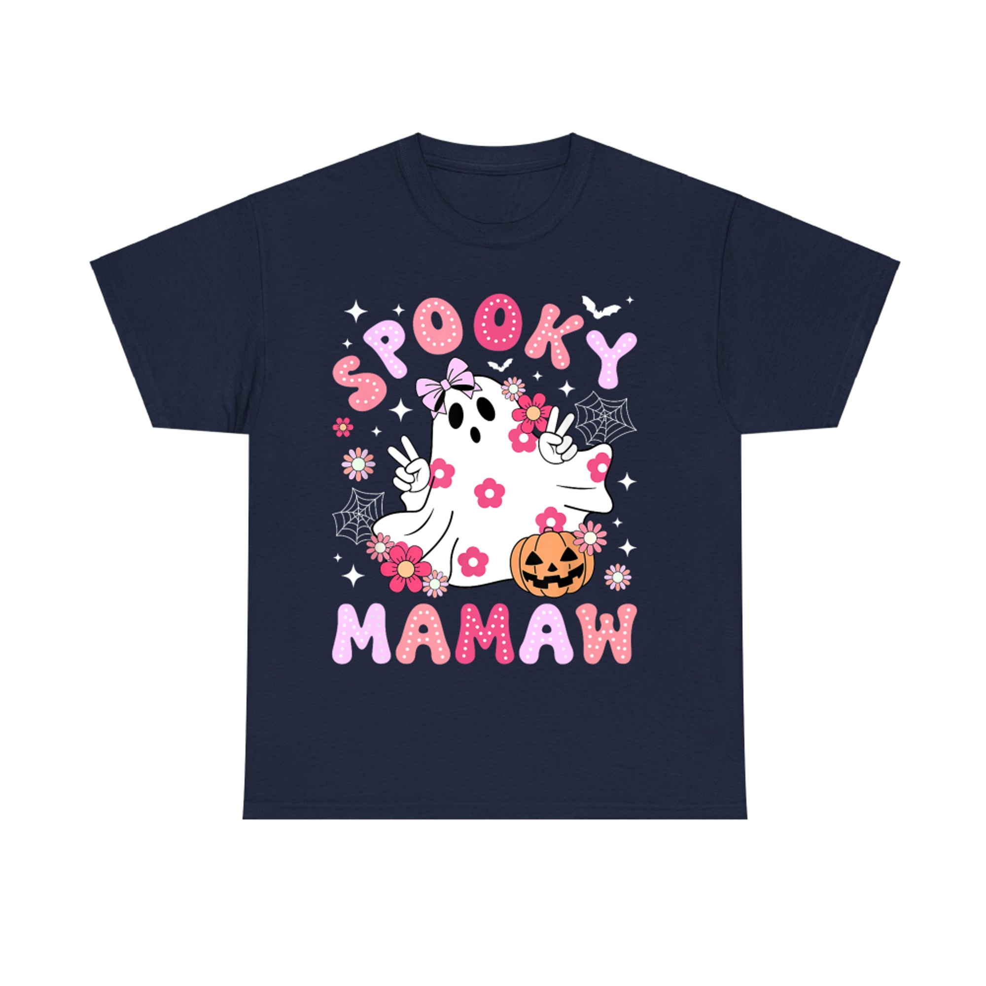 Spooky Mamaw Cute Ghost Halloween Grandma T-Shirt