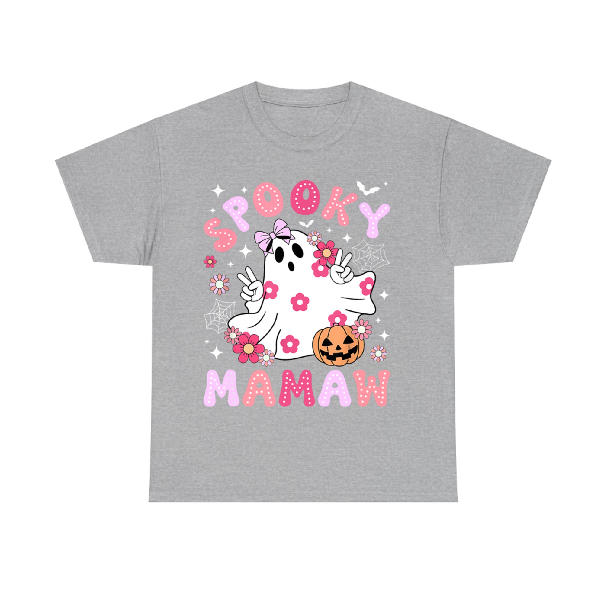 Spooky Mamaw Cute Ghost Halloween Grandma T-Shirt