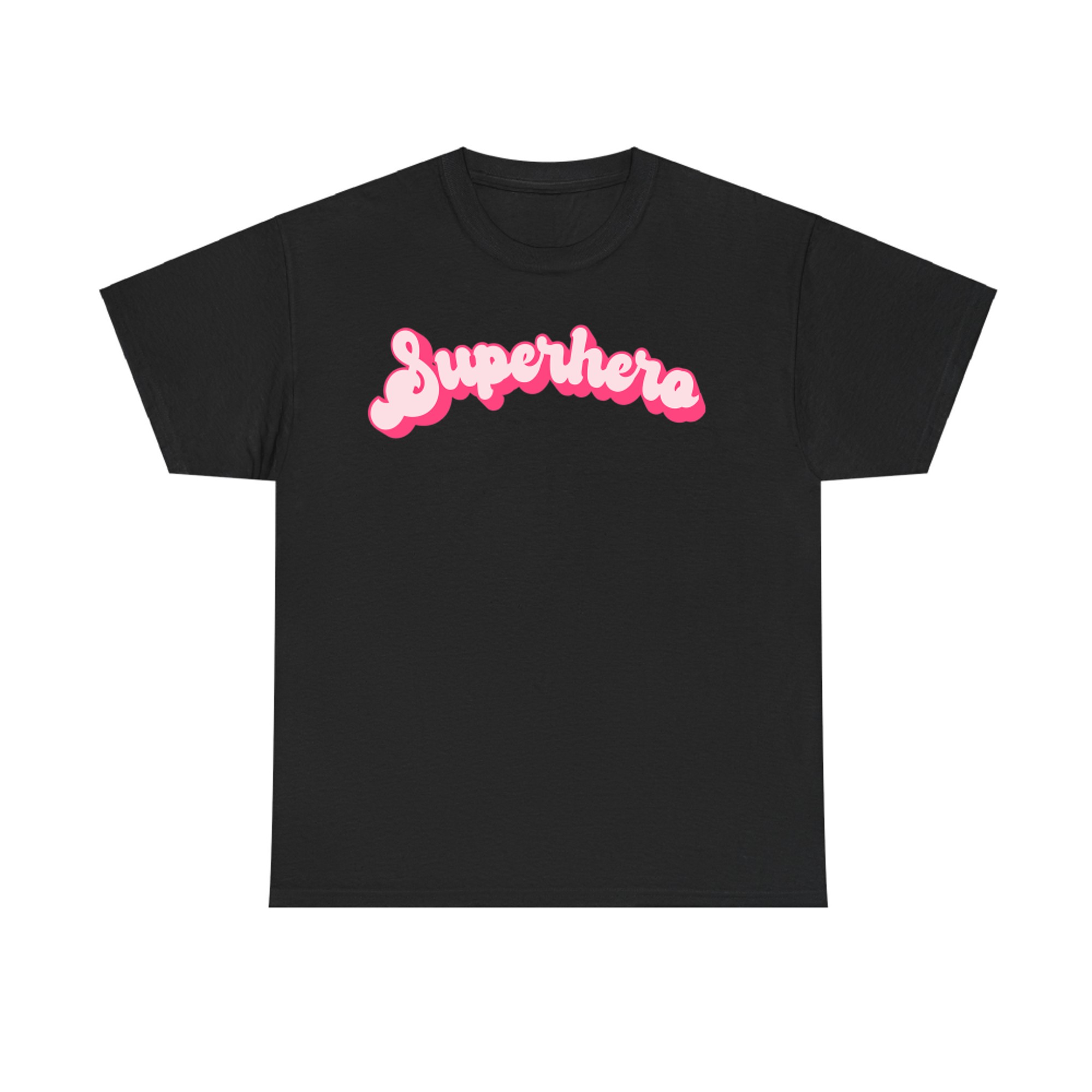 Superhera Girl Power Cute Pink Retro Halloween T-Shirt
