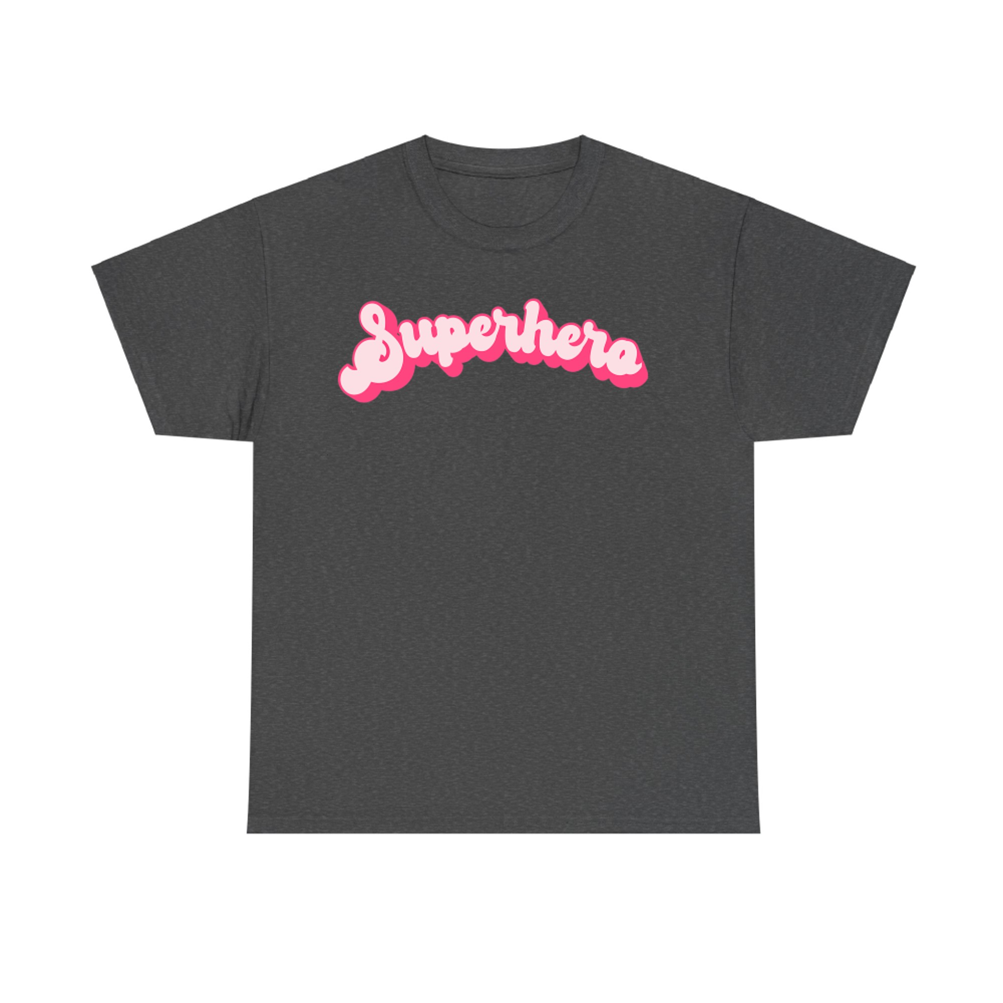 Superhera Girl Power Cute Pink Retro Halloween T-Shirt