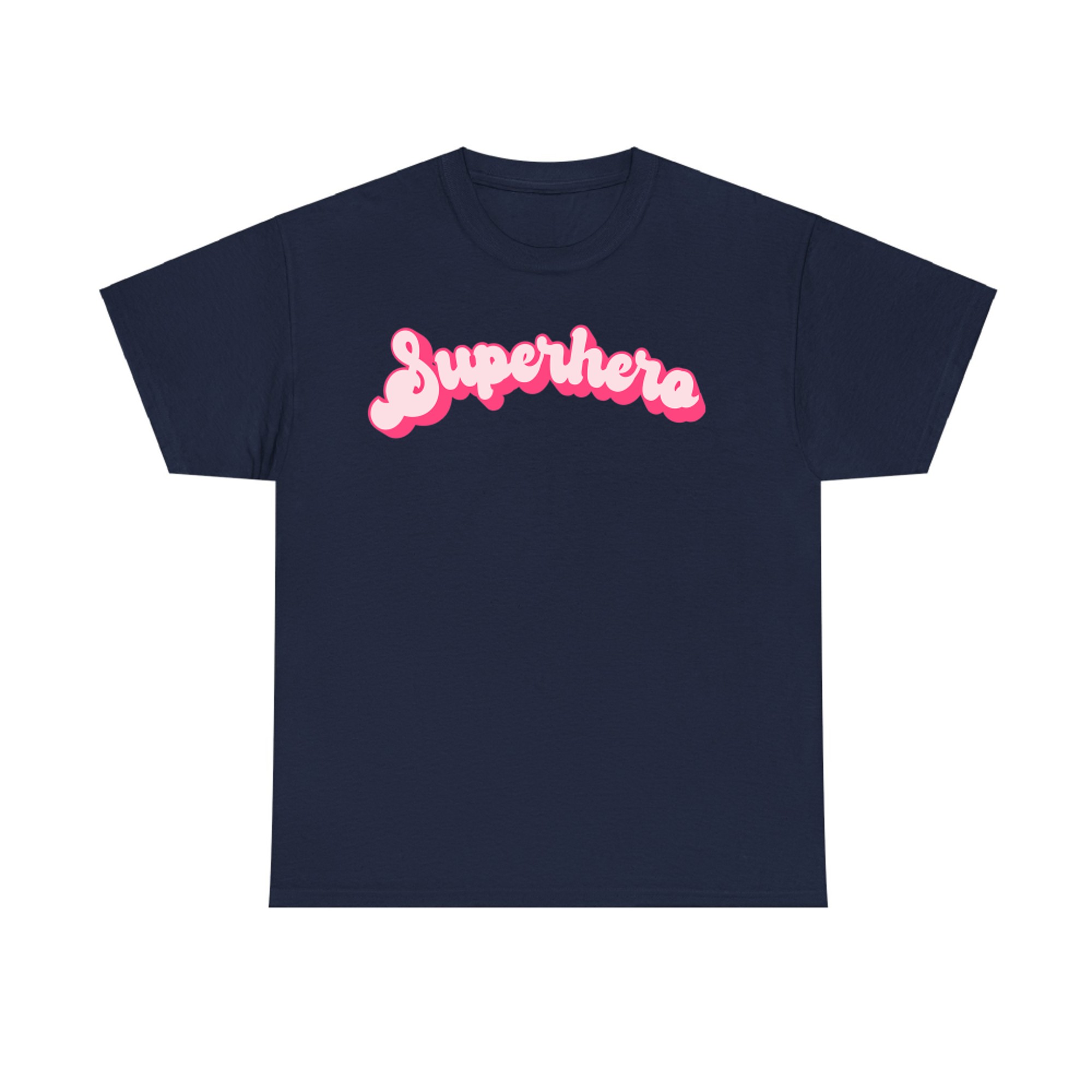 Superhera Girl Power Cute Pink Retro Halloween T-Shirt