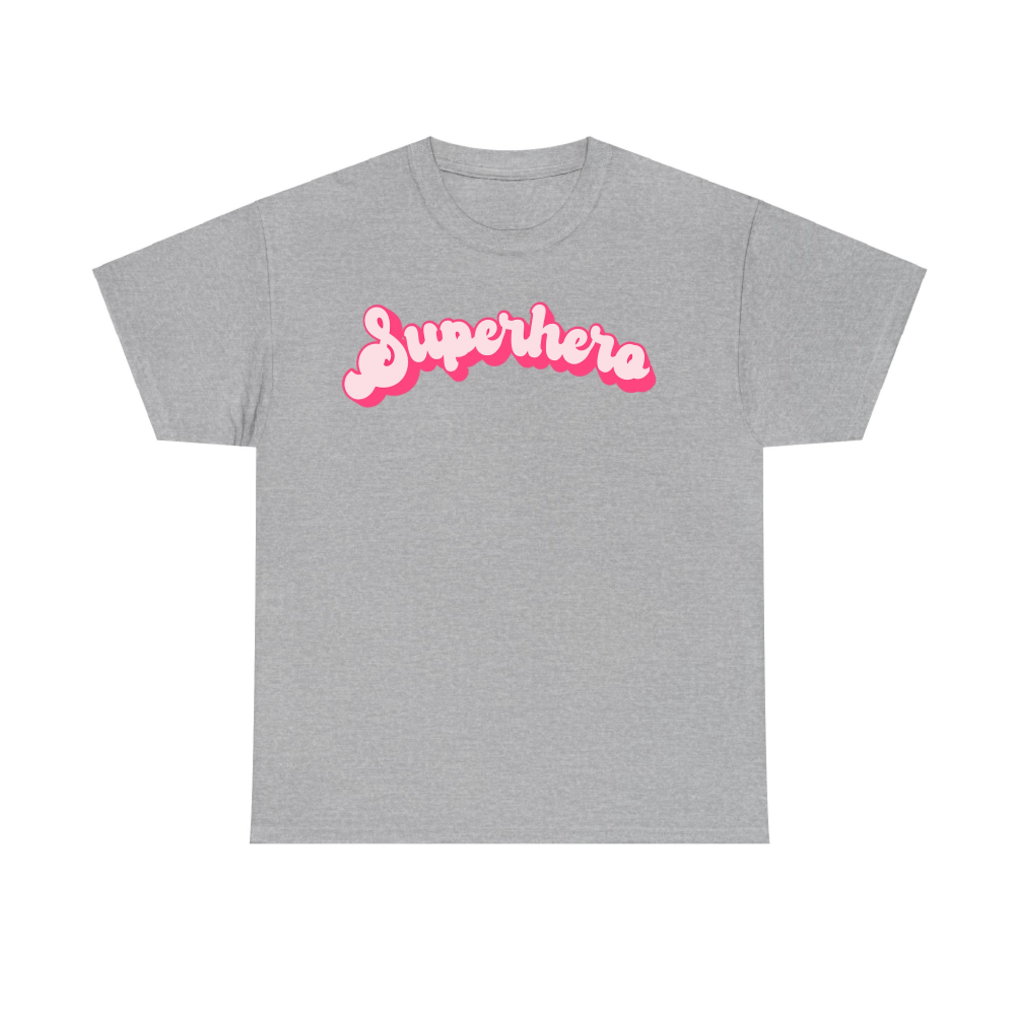 Superhera Girl Power Cute Pink Retro Halloween T-Shirt