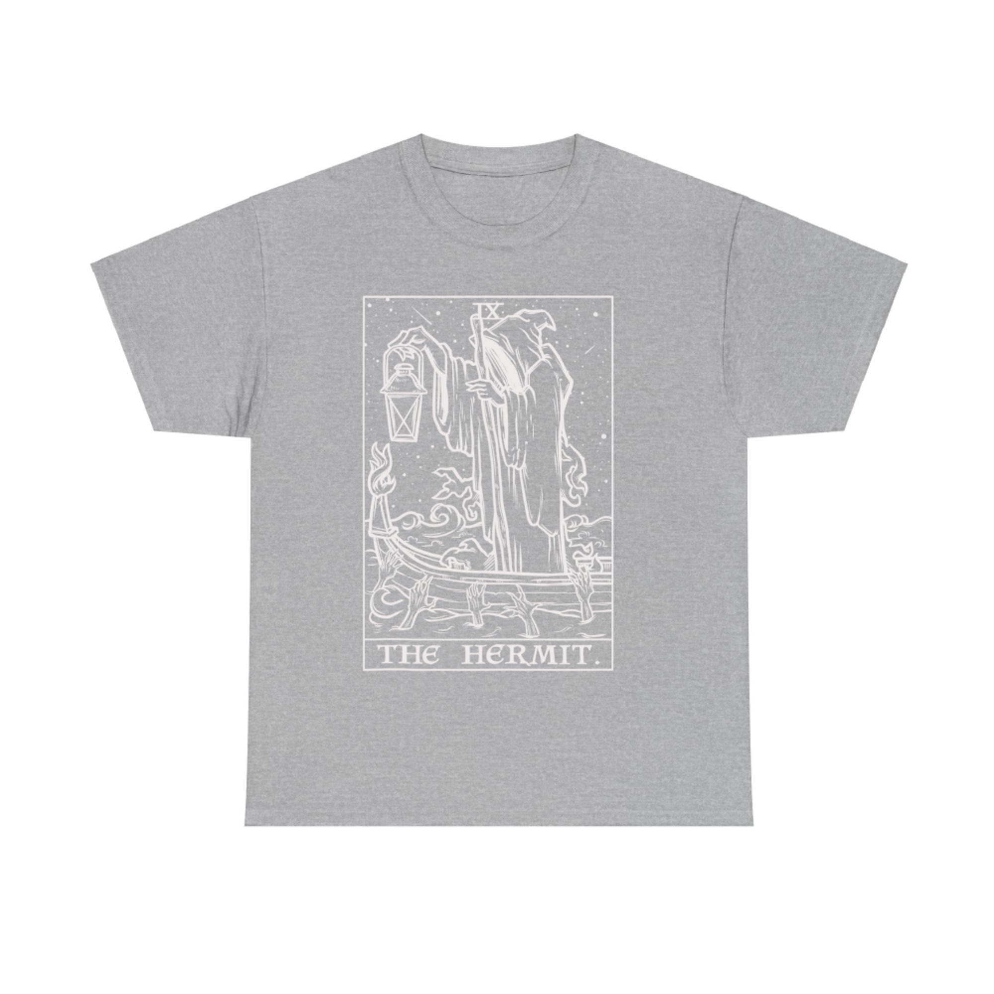 The Hermit Tarot Card Goth Halloween Grim Reaper Witch T-Shirt