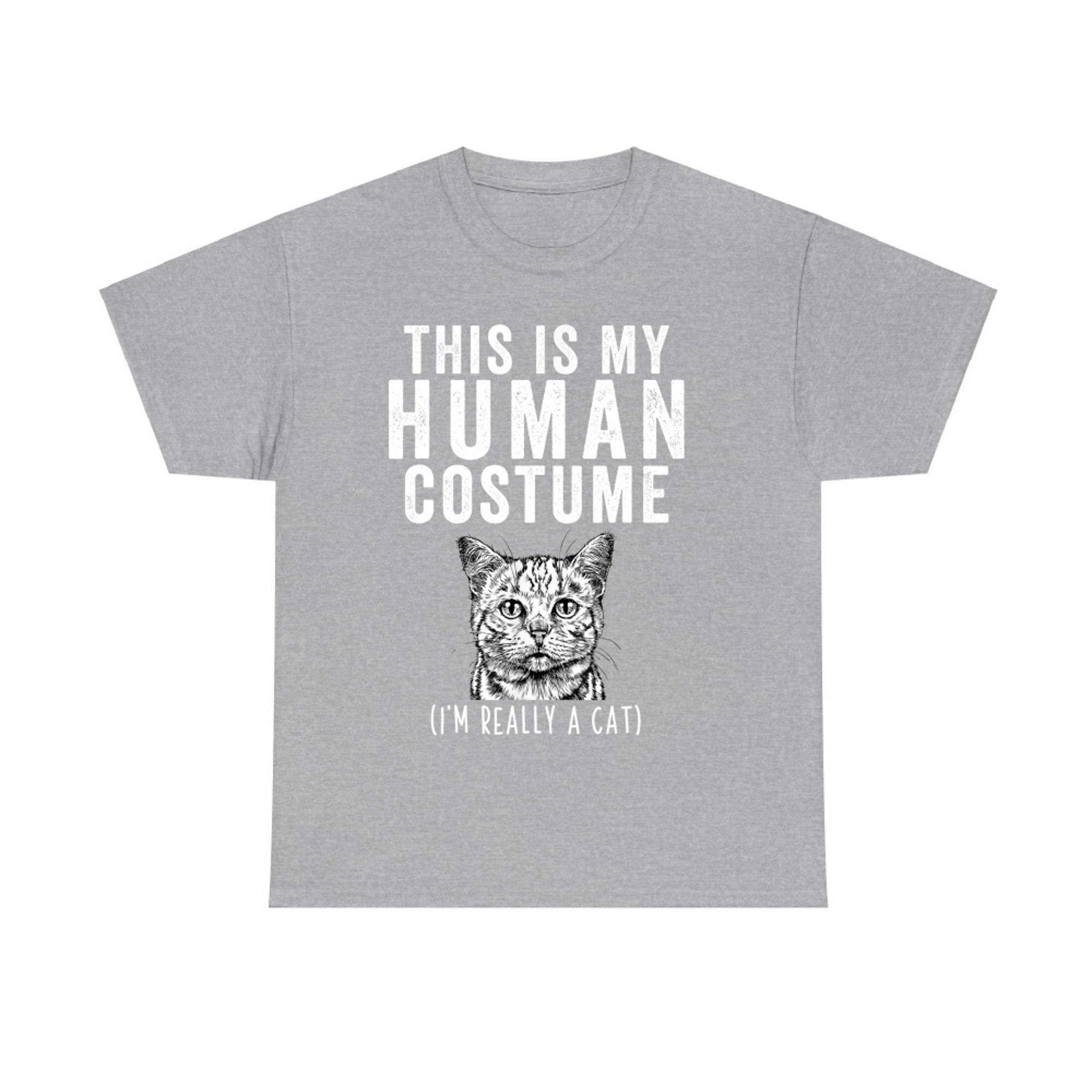This Is My Human Costume I'm Really A Cat Tabby Cat T-Shirt