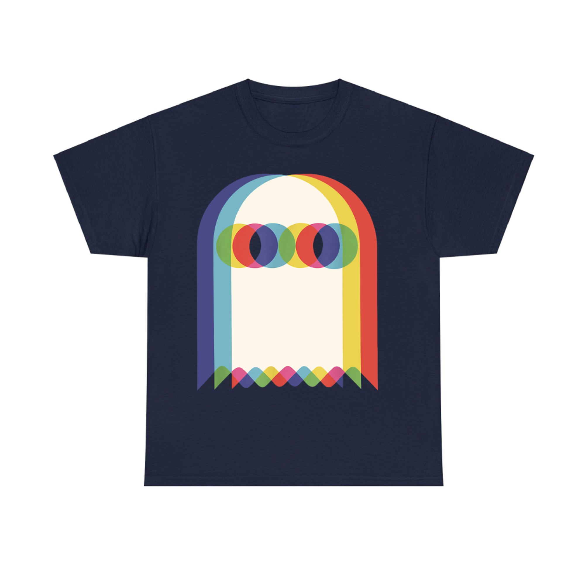 Vaporwave Psychedelic Ghost Retro Halloween Techno EDM T-Shirt