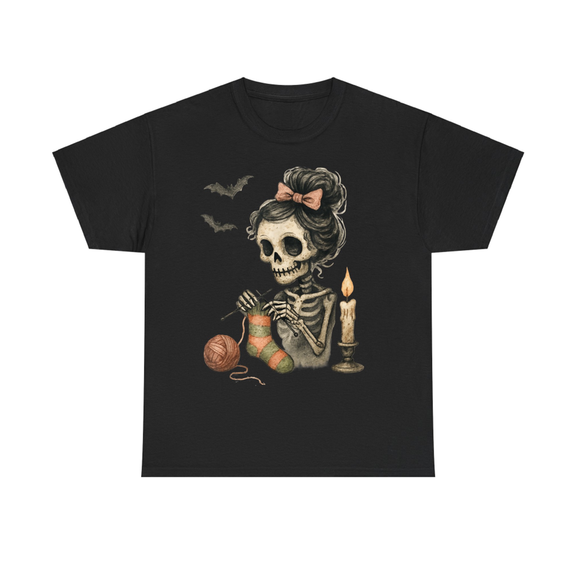 Cute Skeleton Knitting Crochet Yarn Halloween