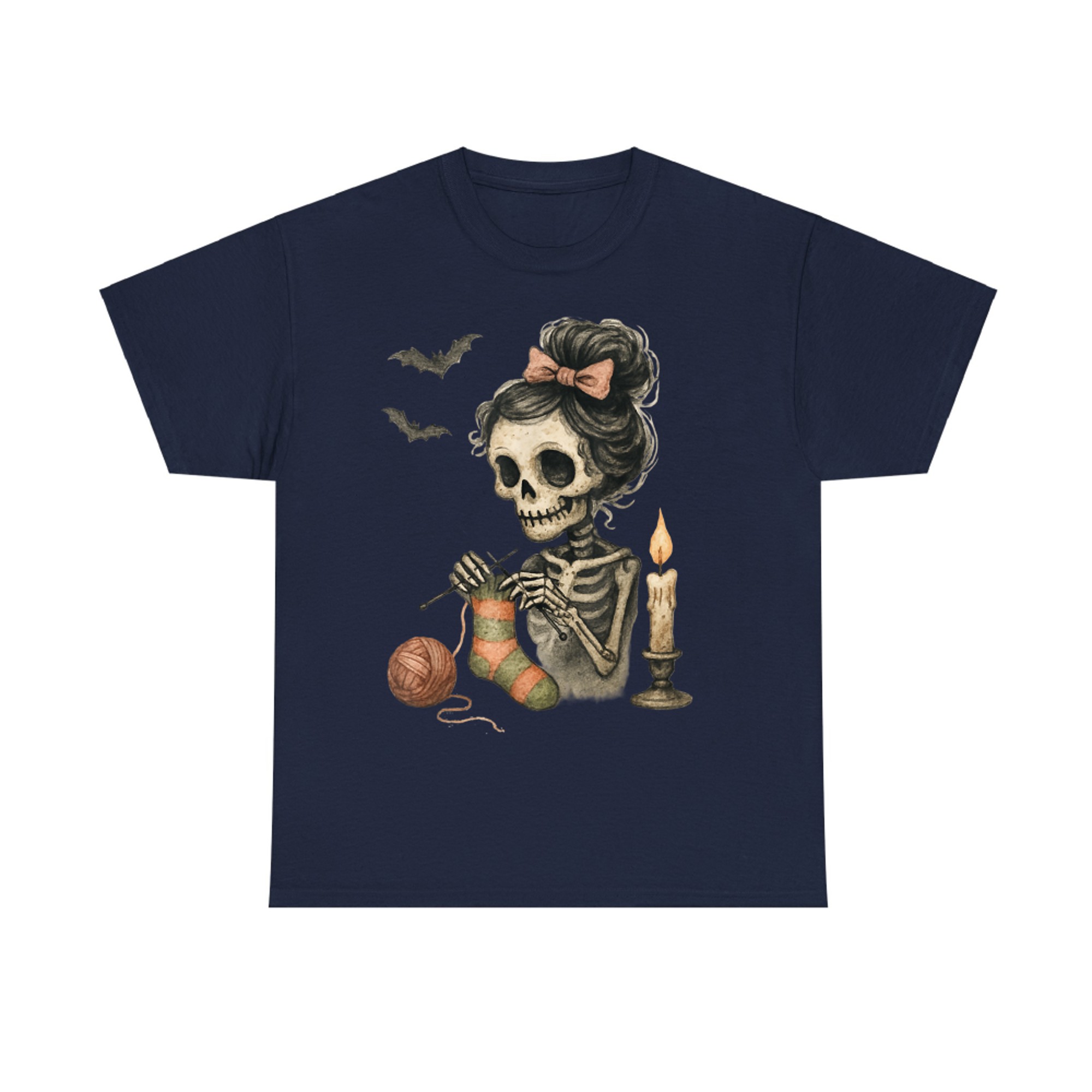 Cute Skeleton Knitting Crochet Yarn Halloween