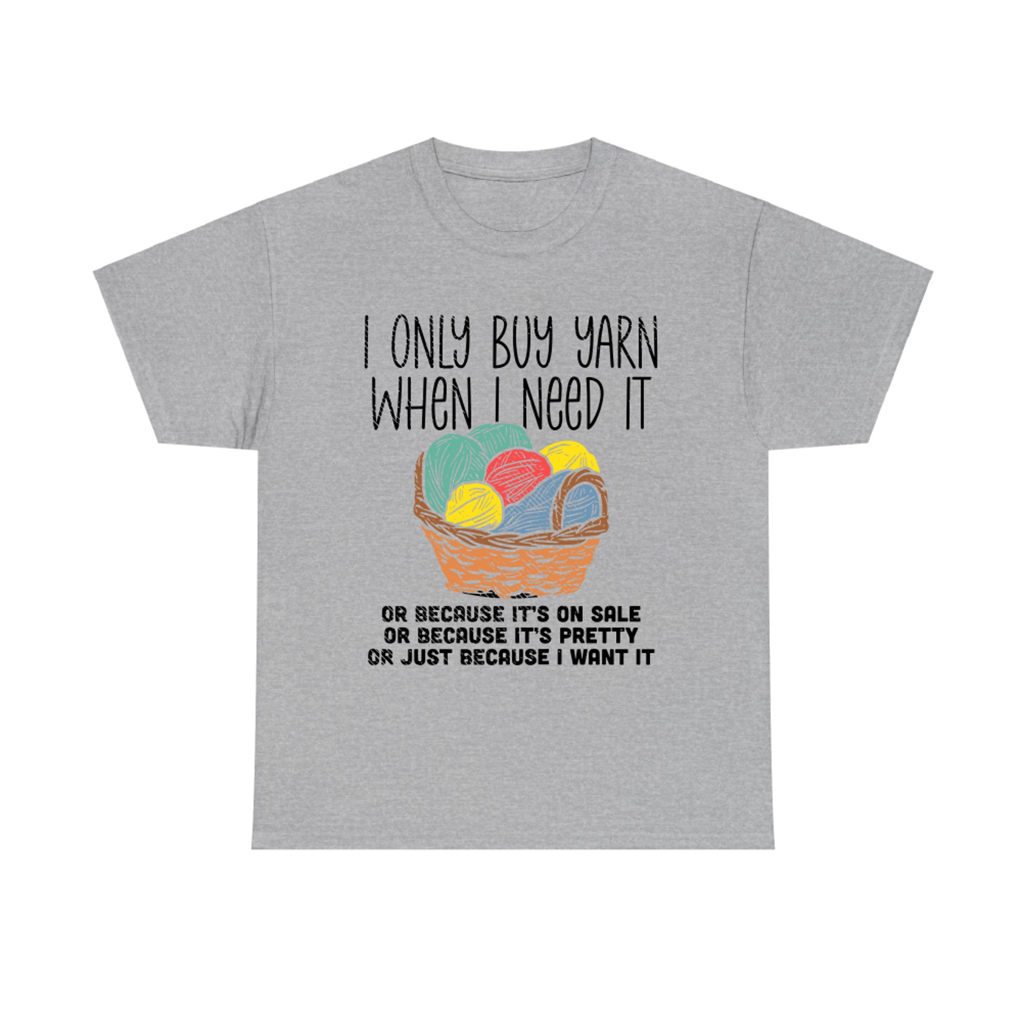 I Only Buy Yarn Knitting Wool Basket, Knitting