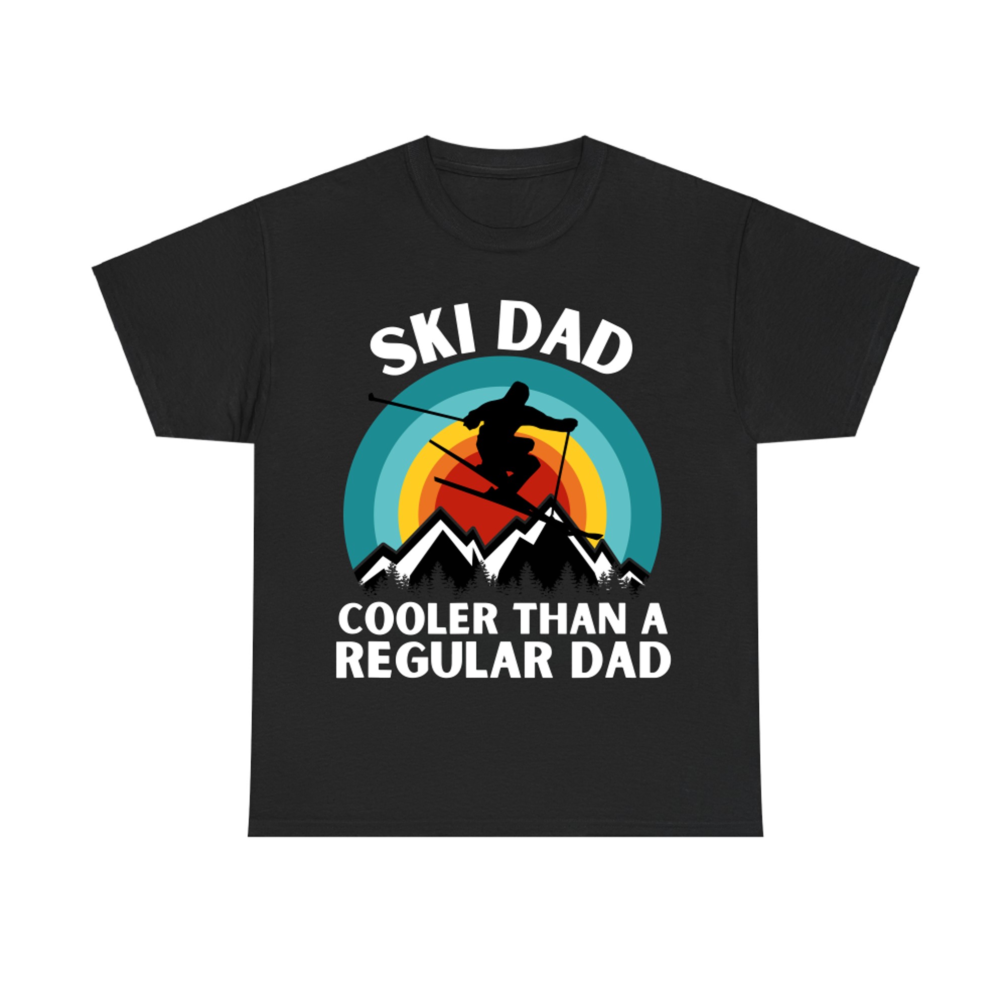 ski dad, Cooler Than a Regular dad Retro Mountain Winter ski