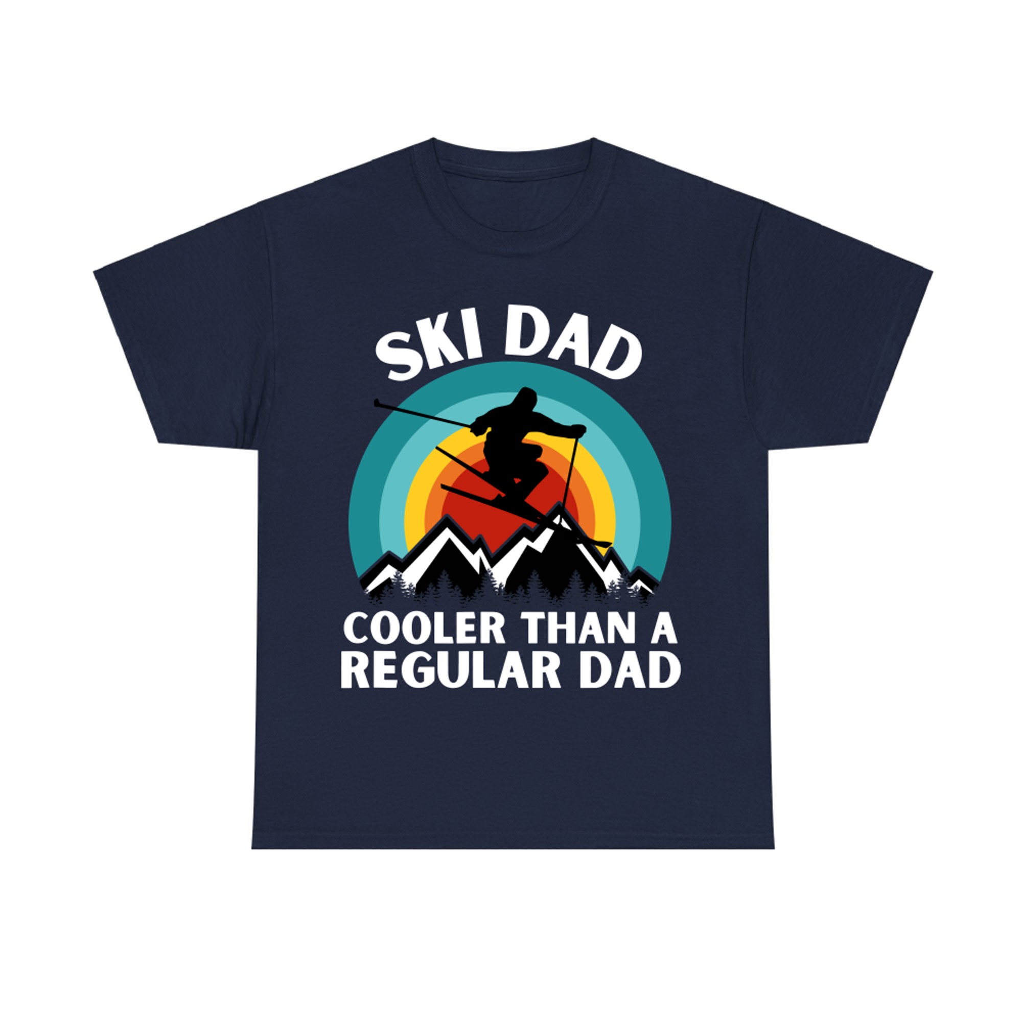ski dad, Cooler Than a Regular dad Retro Mountain Winter ski