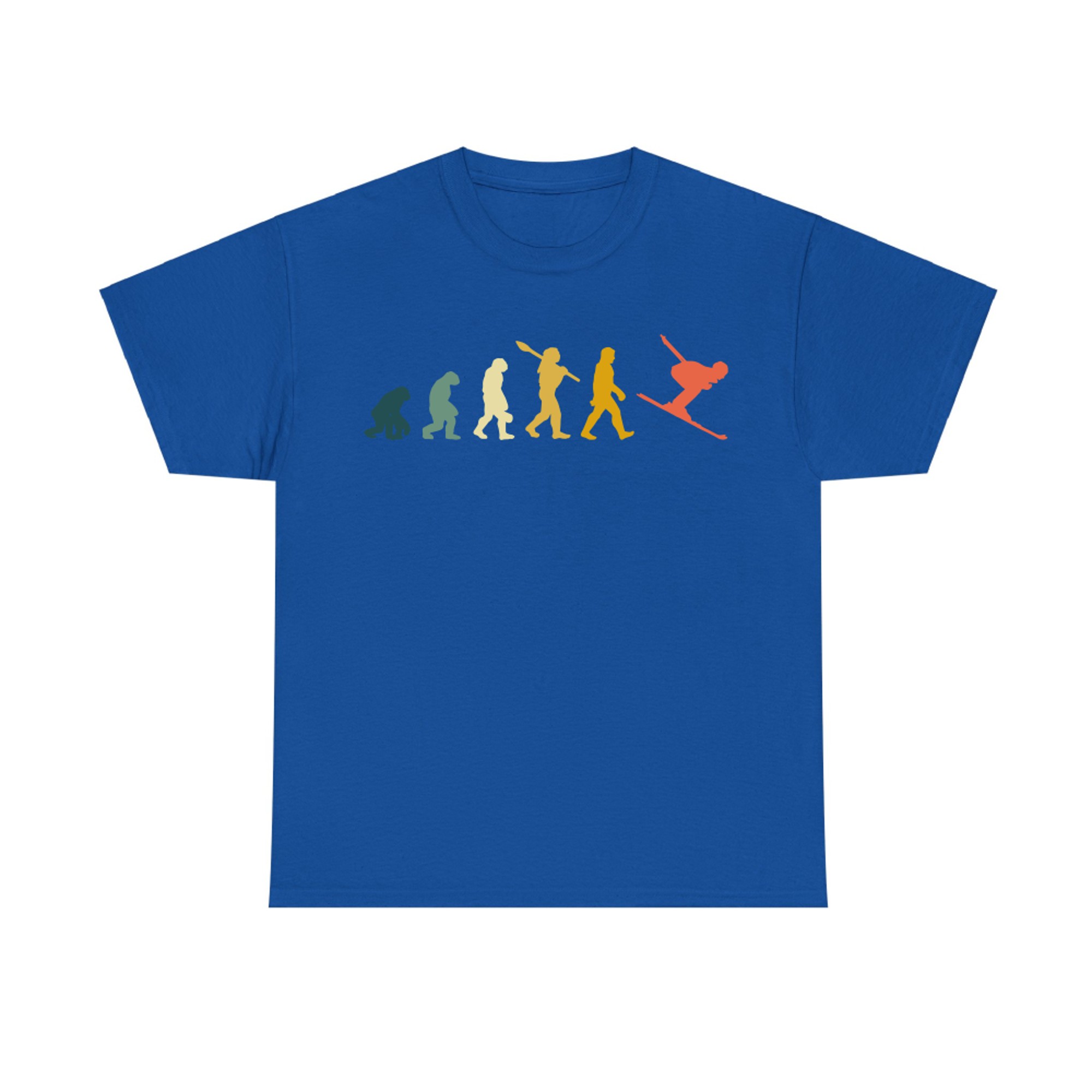 Skiing Evolution T-Shirt for Skiiers and Ski Lover