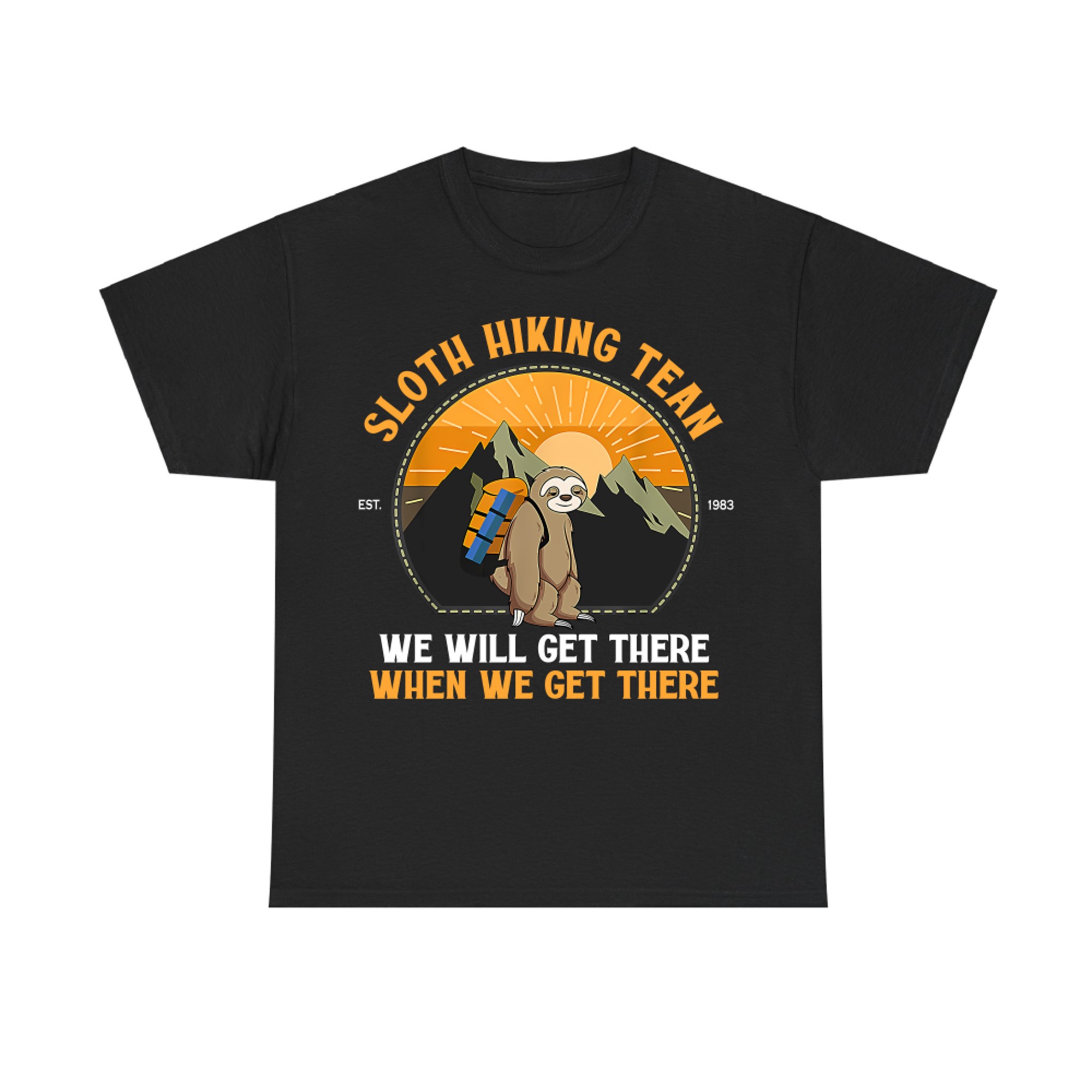 Sloth Hiking Tshirt, Sloth Hiking Team