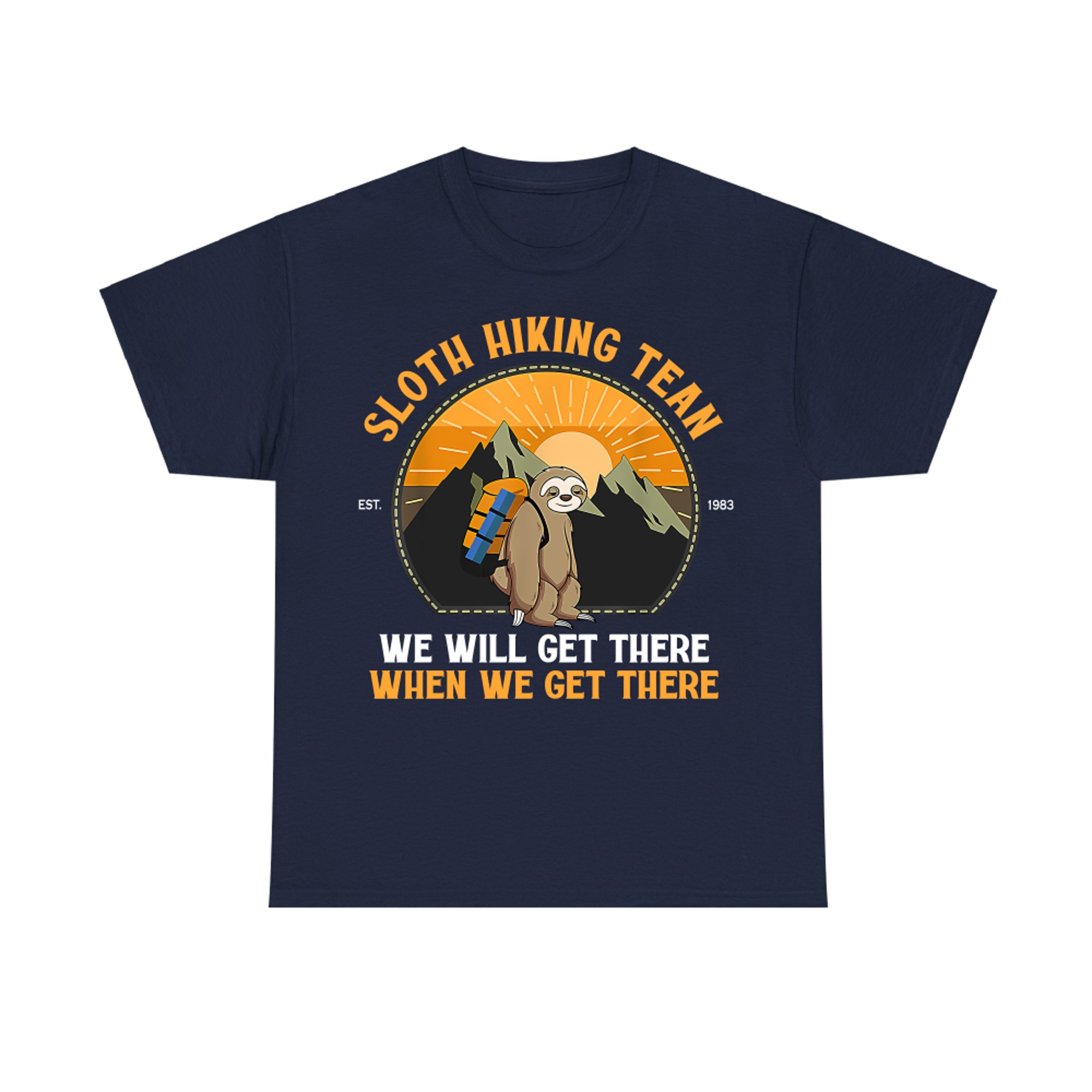 Sloth Hiking Tshirt, Sloth Hiking Team