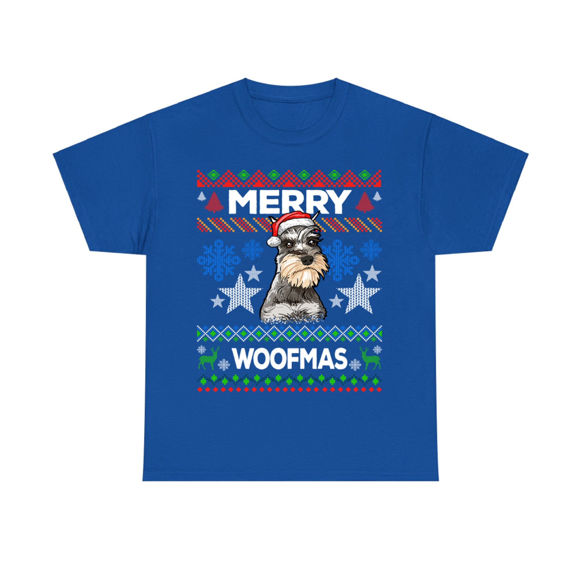 Woofmas Ugly Sweater Christmas Schnauzer Lover Gift Sweatshirt