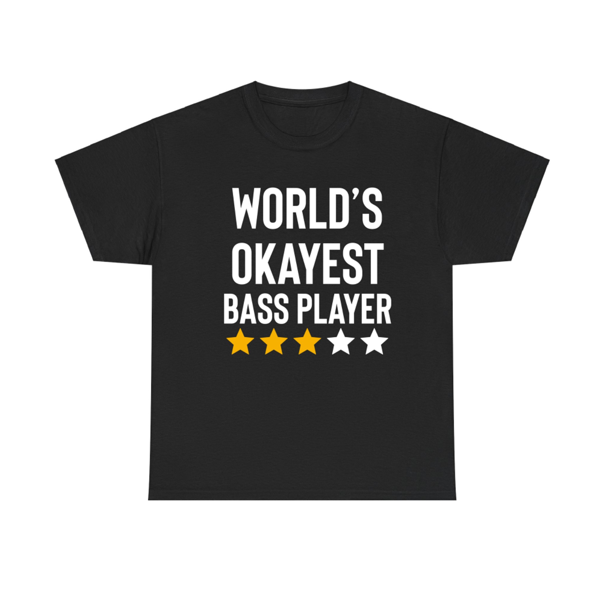 Worlds Okayest Bass Player Funny Birthday Christmas Gag