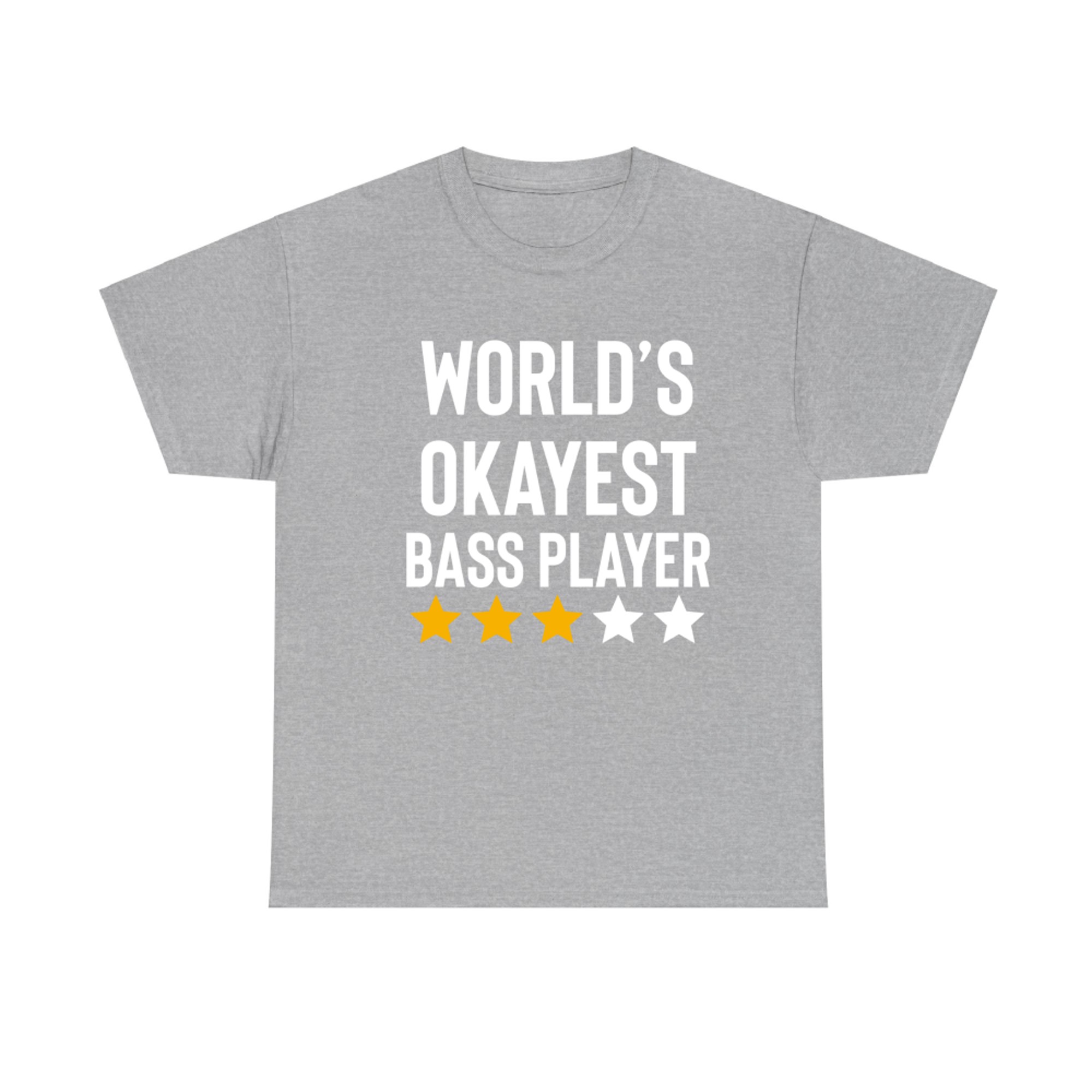 Worlds Okayest Bass Player Funny Birthday Christmas Gag