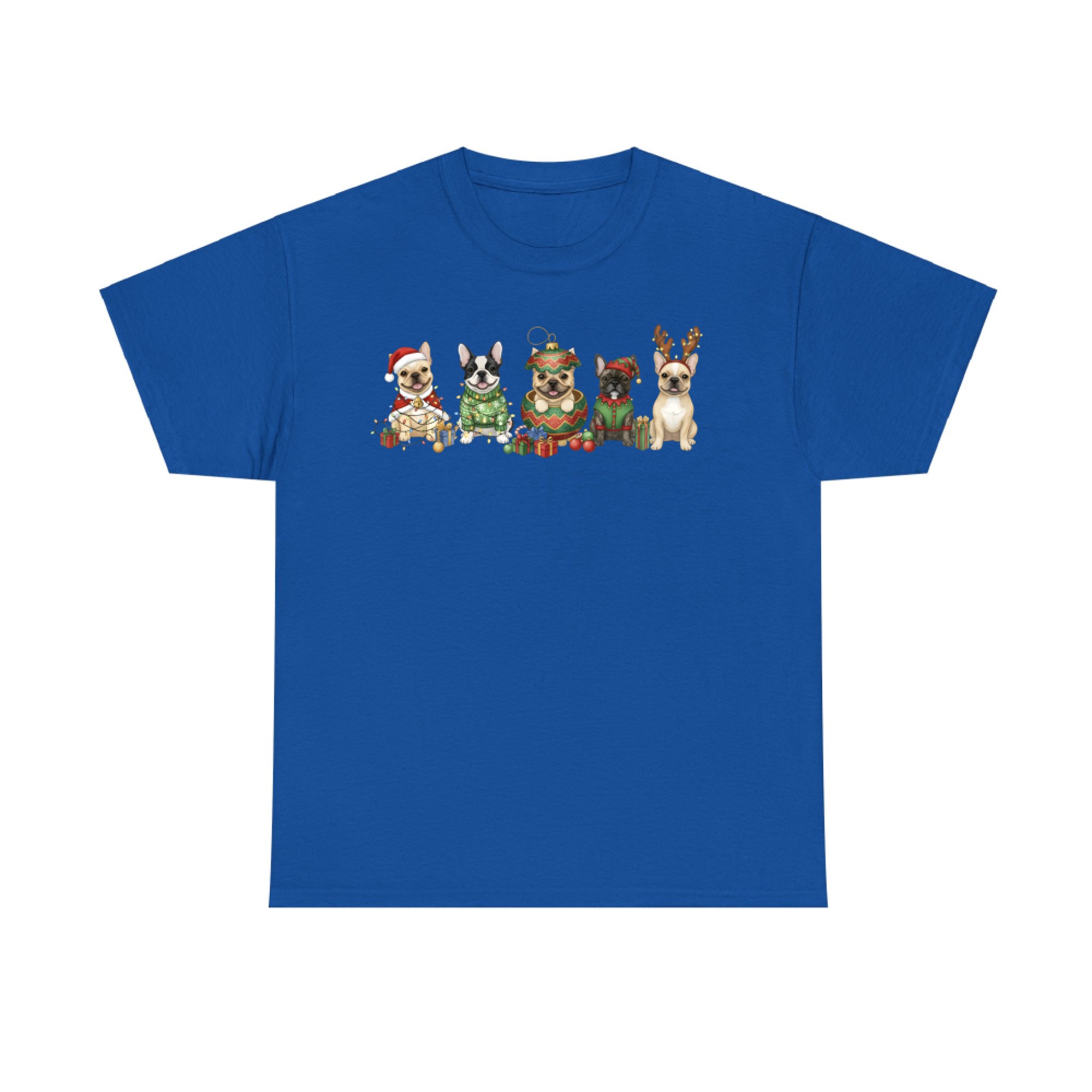 Xmas French Bulldog Dogs Christmas Lights Frenchie Dog Lover