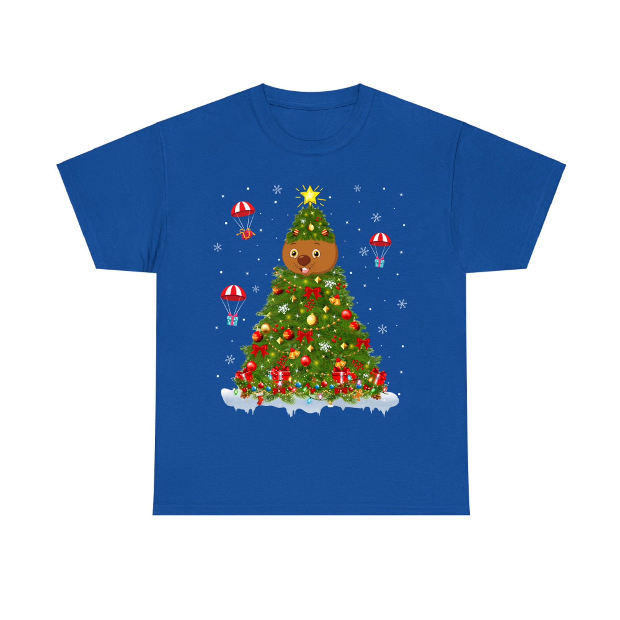 Xmas Tree Decorations Lights Santa Wombat Christmas