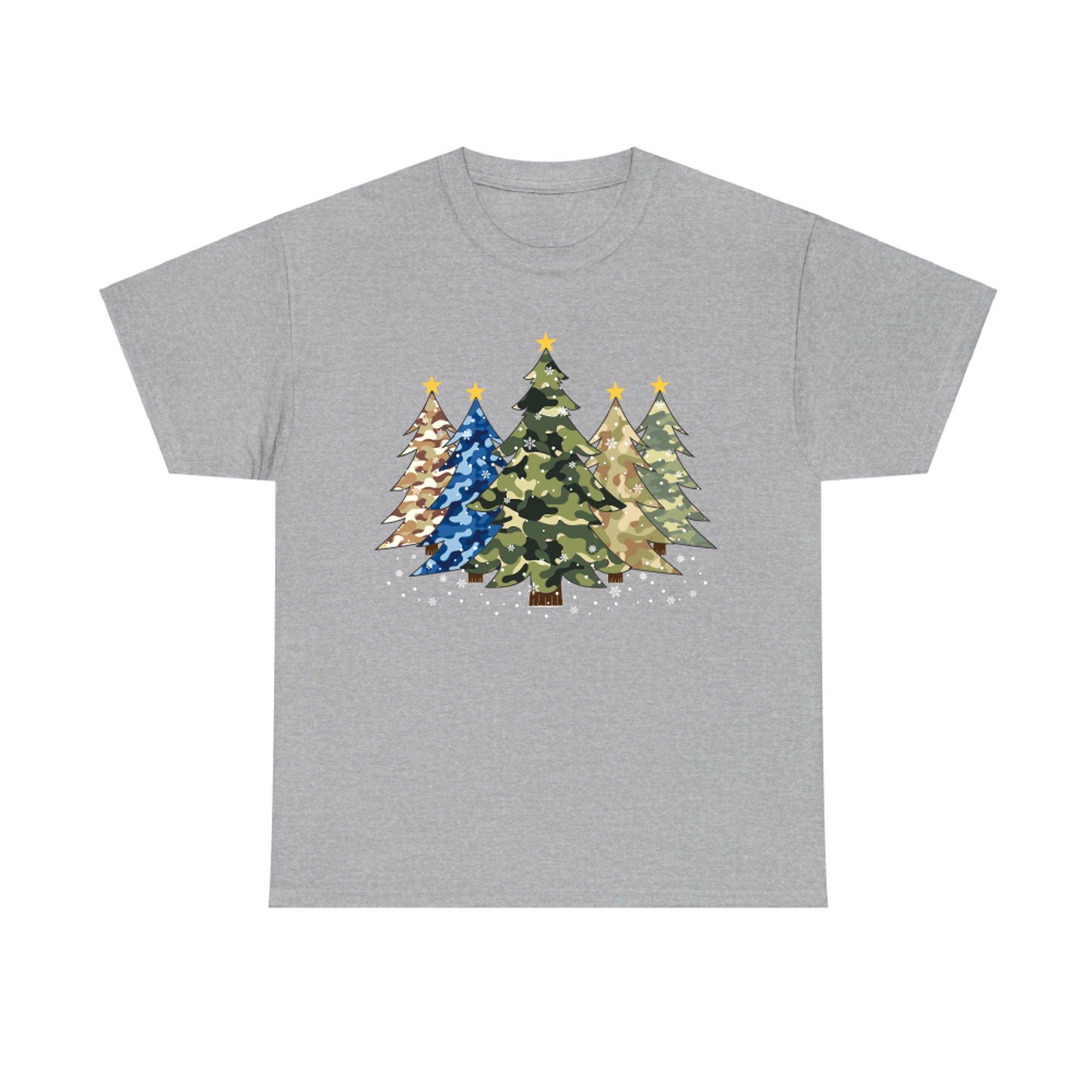 Camo Print Christmas Trees with Camouflage Print Xmas