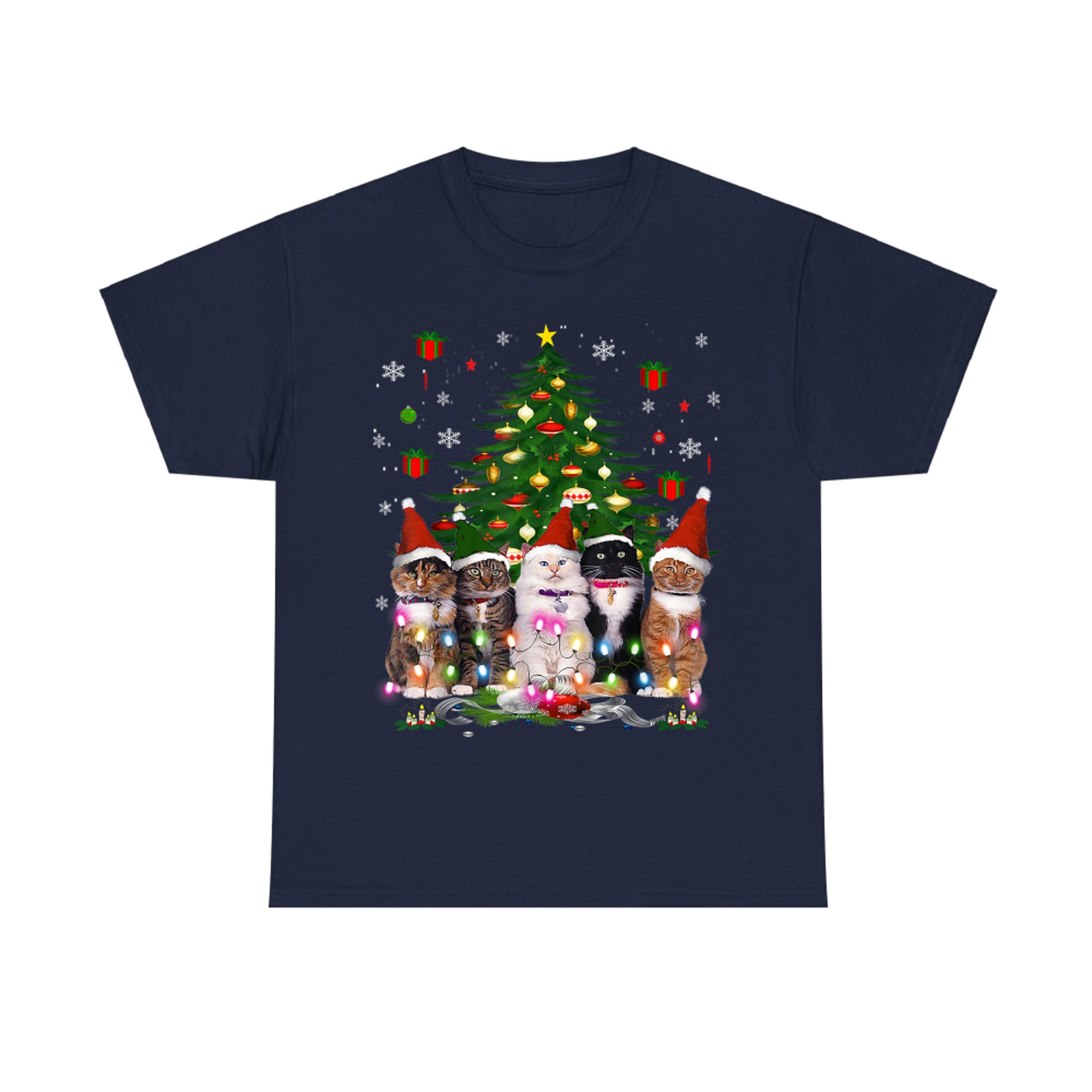 Cat Christmas Funny  Meowy Christmas Tree Cat